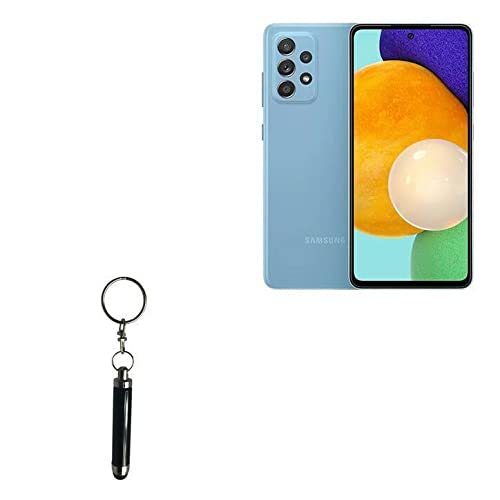 BoxWave Stylus Pen for Samsung Galaxy A52 - Bullet Capacitive Stylus with Keyring Loop, Precise Touch Screen Stylus for Galaxy A52 Smartphone - Jet Black - Perfect for Drawing, Note-Taking & Gaming