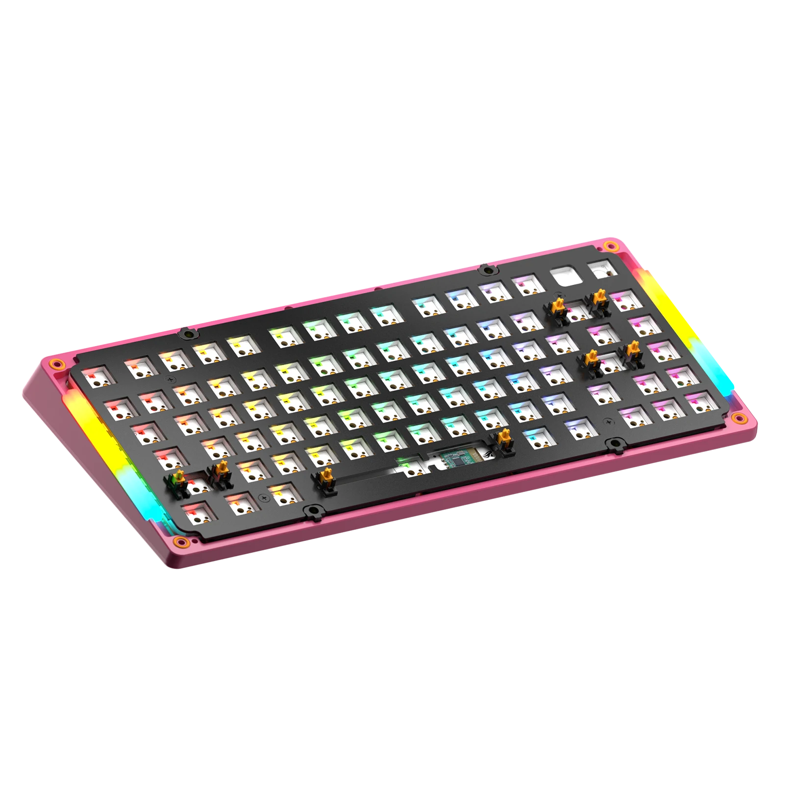 GMMK 3 75% Mechanical Keyboard - Limited Edition Metal Flamingo Pink Bottom Case | Compact Gaming & Office Keyboard for PC, Mac | Perfect for Typing, Programming & Esports