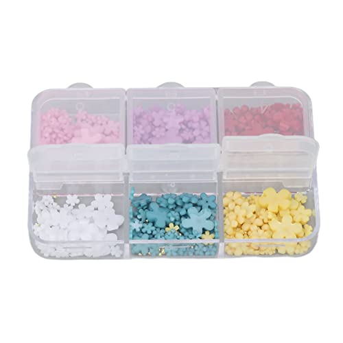 DIY Nail Art Decorations Kit - Portable Multifunctional Resin Nail Flowers for Home Manicure, Professional Salon & Craft Projects | Perfect for Nail Extensions, Gel Polish Designs & Creative DIY Gifts
