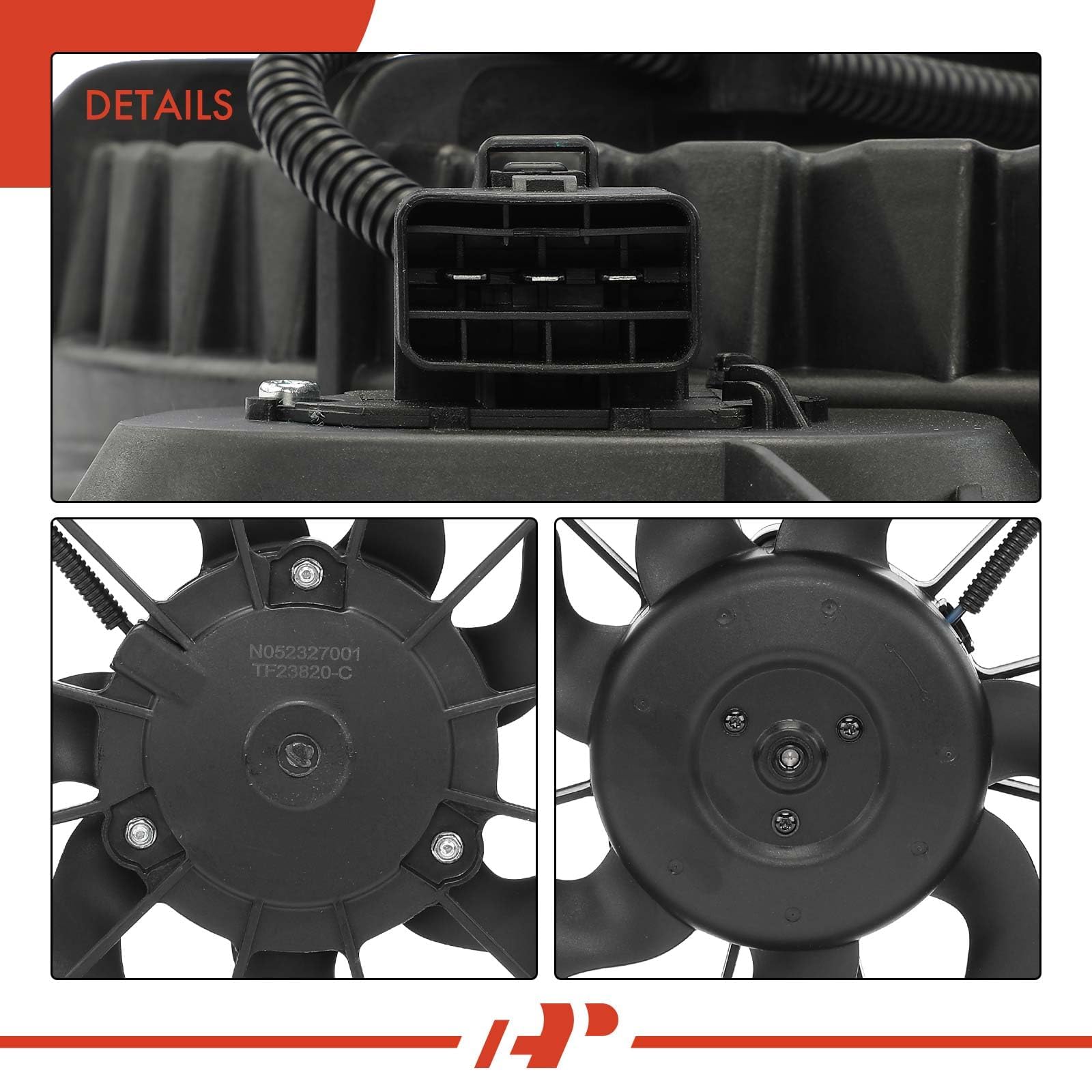 Premium Engine Radiator Cooling Fan Assembly for Hyundai Elantra 2017-2020, Elantra GT 2018-2020, Kia Forte 2019-2022 (2.0L) - Replaces OEM# 25380M6000, 25380F2000 - Perfect for Overheating Prevention & Engine Cooling System Repair