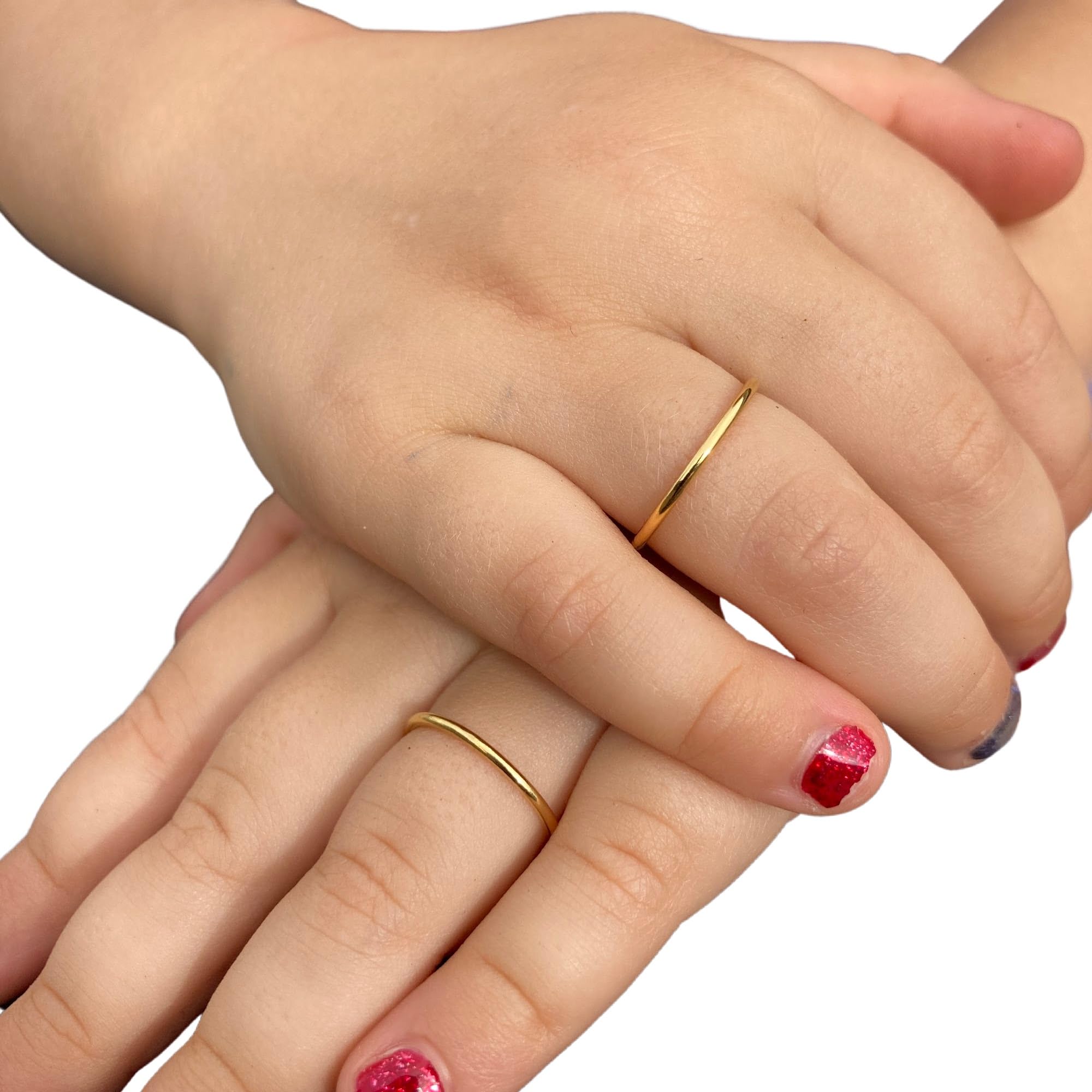 14K Gold Baby Stacking Rings - Keepsake Jewelry for Baby Girls & Boys - Perfect Baptism & Christening Gift (Size 0) - Ideal for First Birthday, Baby Shower & Milestone Celebrations