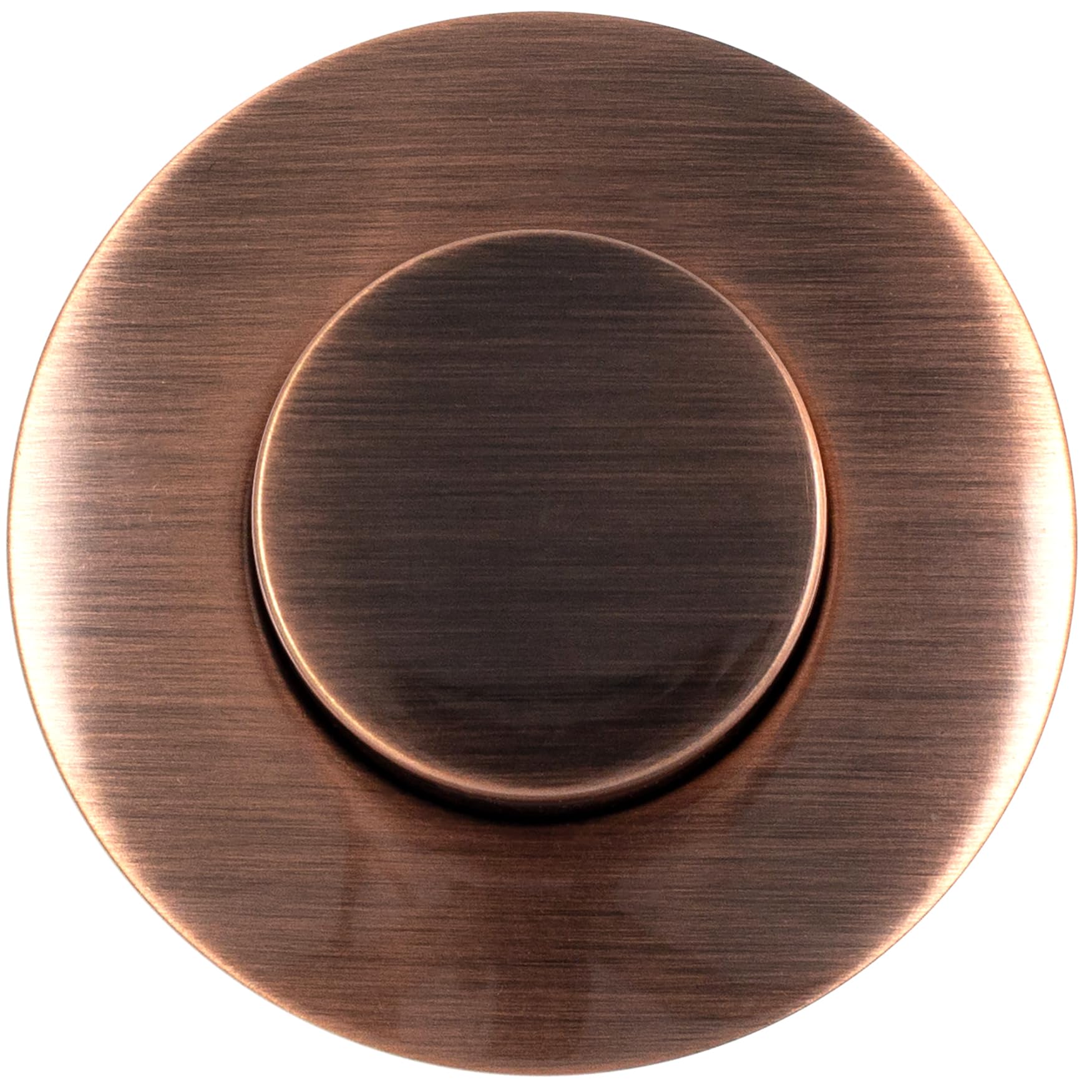 Westbrass ASB-RB3-11 Sink Top Waste Disposal Replacement Air Switch Trim with Raised Button in Antique Copper - Perfect for Kitchen Sink, Bathroom Vanity, and Garbage Disposal Upgrades