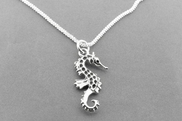 Seahorse Pendant Necklace - Sterling Silver Jewelry for Women - Perfect Gift for Birthday, Anniversary & Everyday Wear