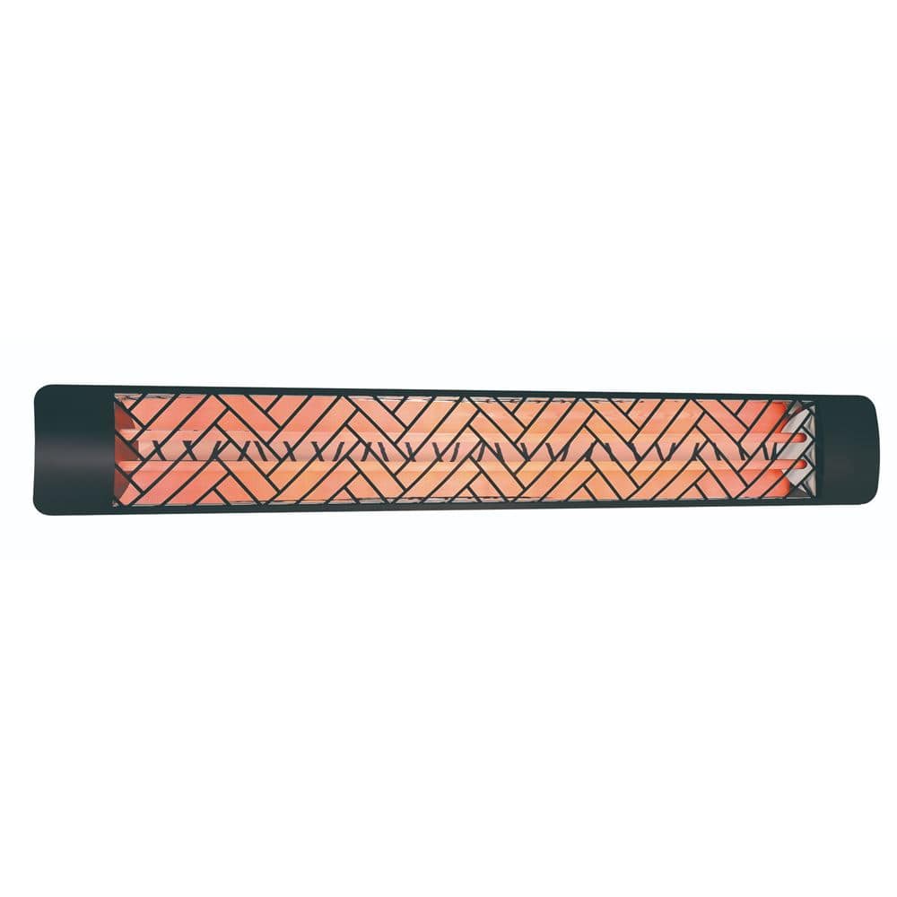 Eurofase 6000W 61-Inch Dual Element Electric Heater with Chevron Design - Perfect for Living Rooms, Bedrooms & Offices - Fast & Efficient Heating Solution