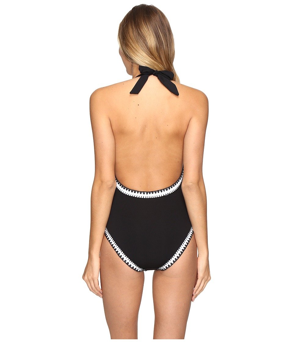 Seafolly Women's Deep V One Piece Swimsuit - Summer Vibe Swimwear for Beach, Pool & Vacation | Comfortable & Stylish Bathing Suit