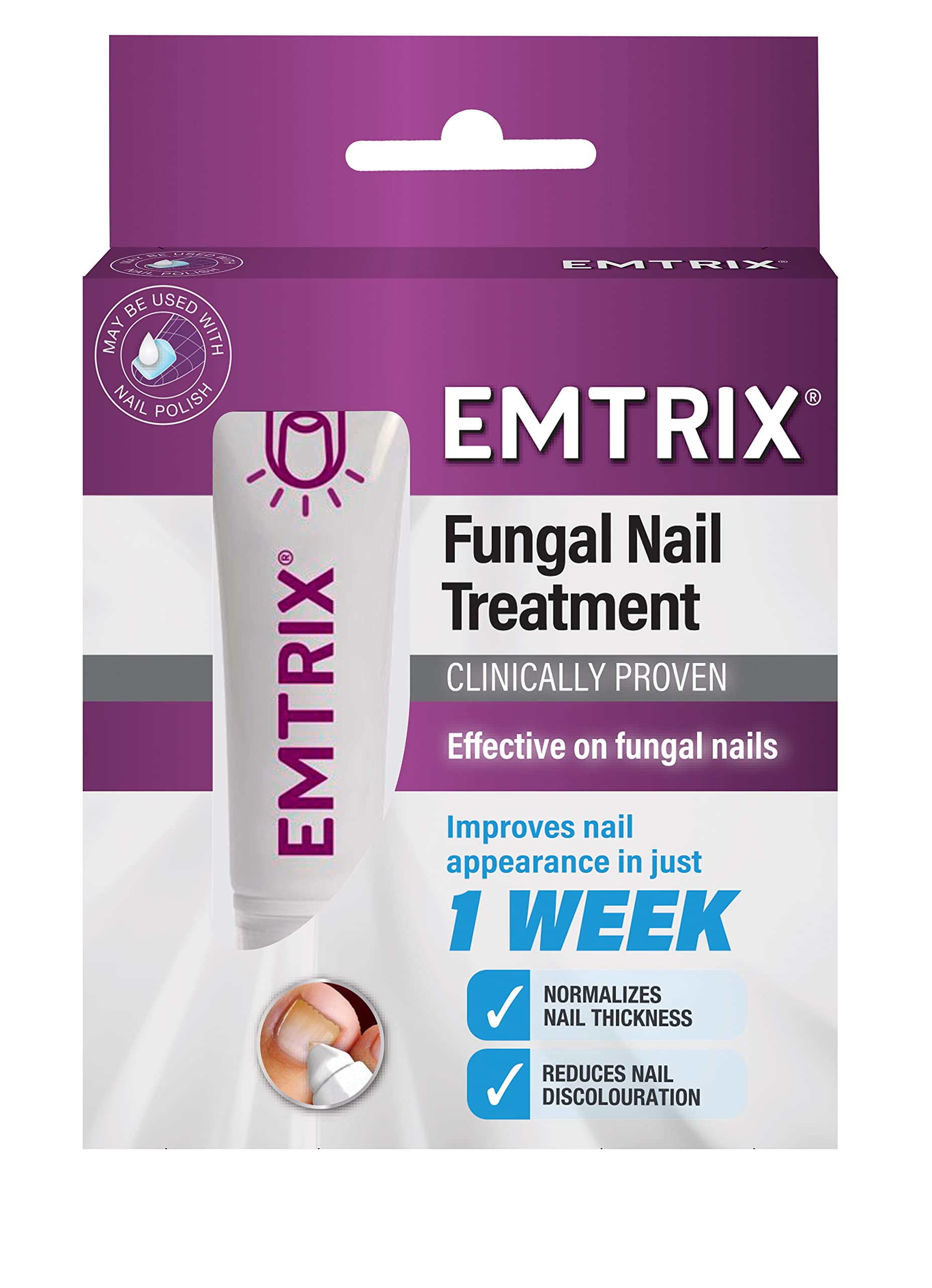 Emtrix® Fungal Nail Treatment Cream - Extra Strength Antifungal Formula for Toenail & Fingernail Fungus - Moisturizing & Nourishing Solution - No Filing Required - Perfect for Athletes, Swimmers & Active Lifestyles