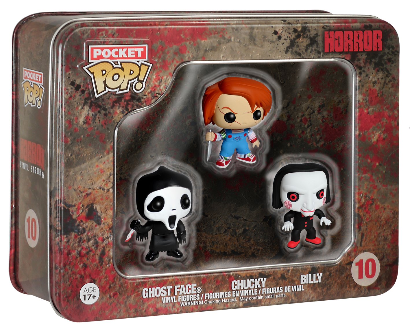 Funko Pocket POP Horror Figures - Ghostface, Chucky, Billy Collectible Toys | Scary Movie Character Miniatures for Display, Gifts & Halloween Decor