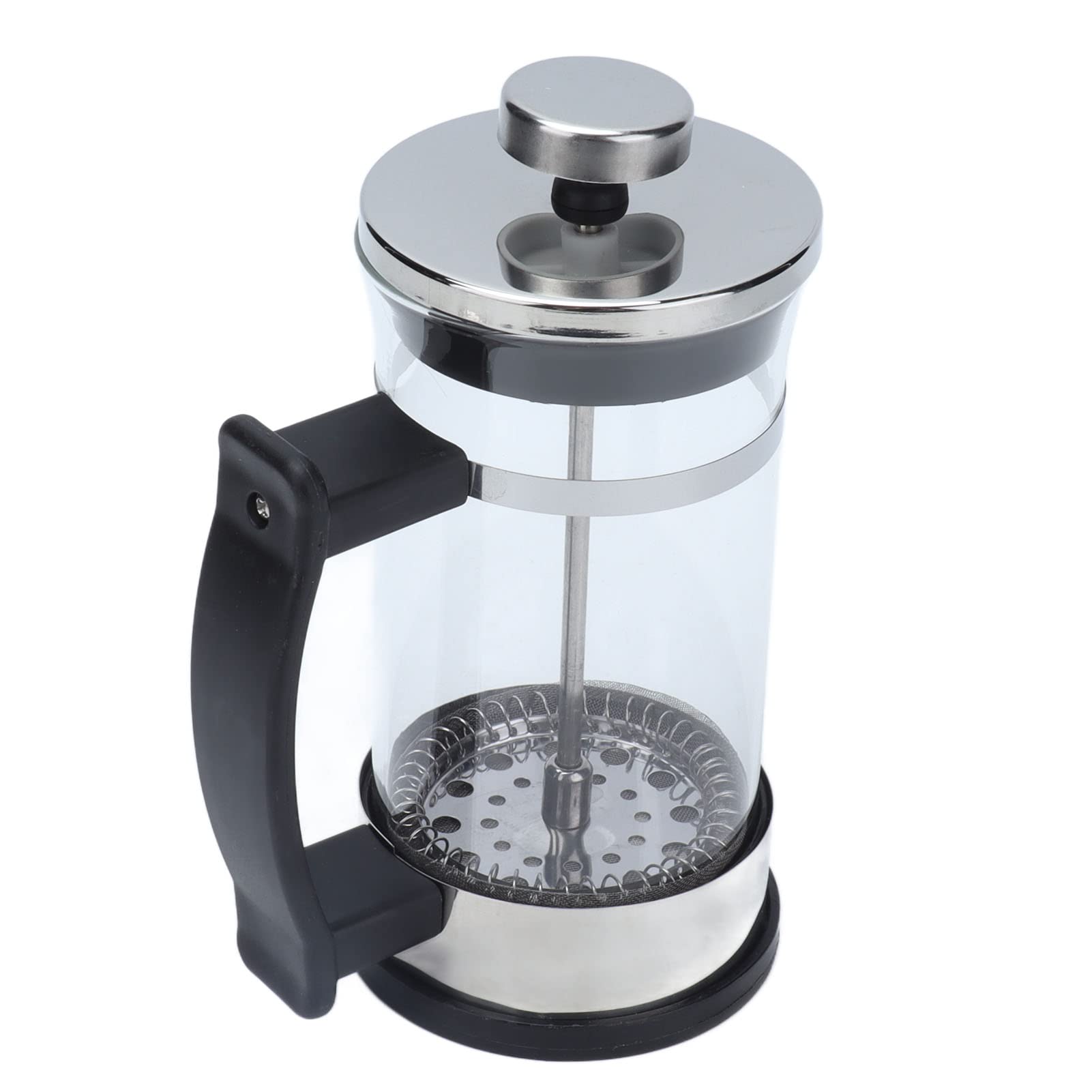 Premium 350ml Borosilicate Glass Coffee Press with 2-Layer Filtration - Easy Clean French Press Coffee Maker for Home, Office & Kitchen | Perfect for Morning Brews, Afternoon Tea & Camping Coffee