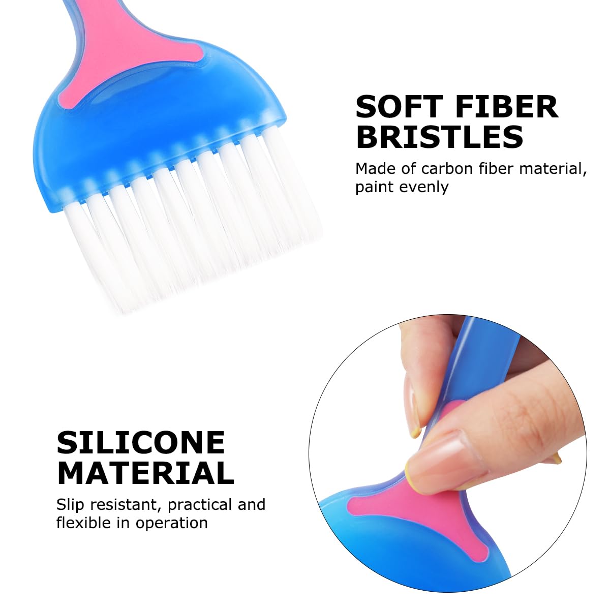 Professional Hair Dye Brush Set - 2 Pcs Salon Quality Hair Coloring & Bleaching Brushes for Precise Tinting & Highlights - Perfect for DIY Hair Color, Balayage, and Root Touch Up at Home