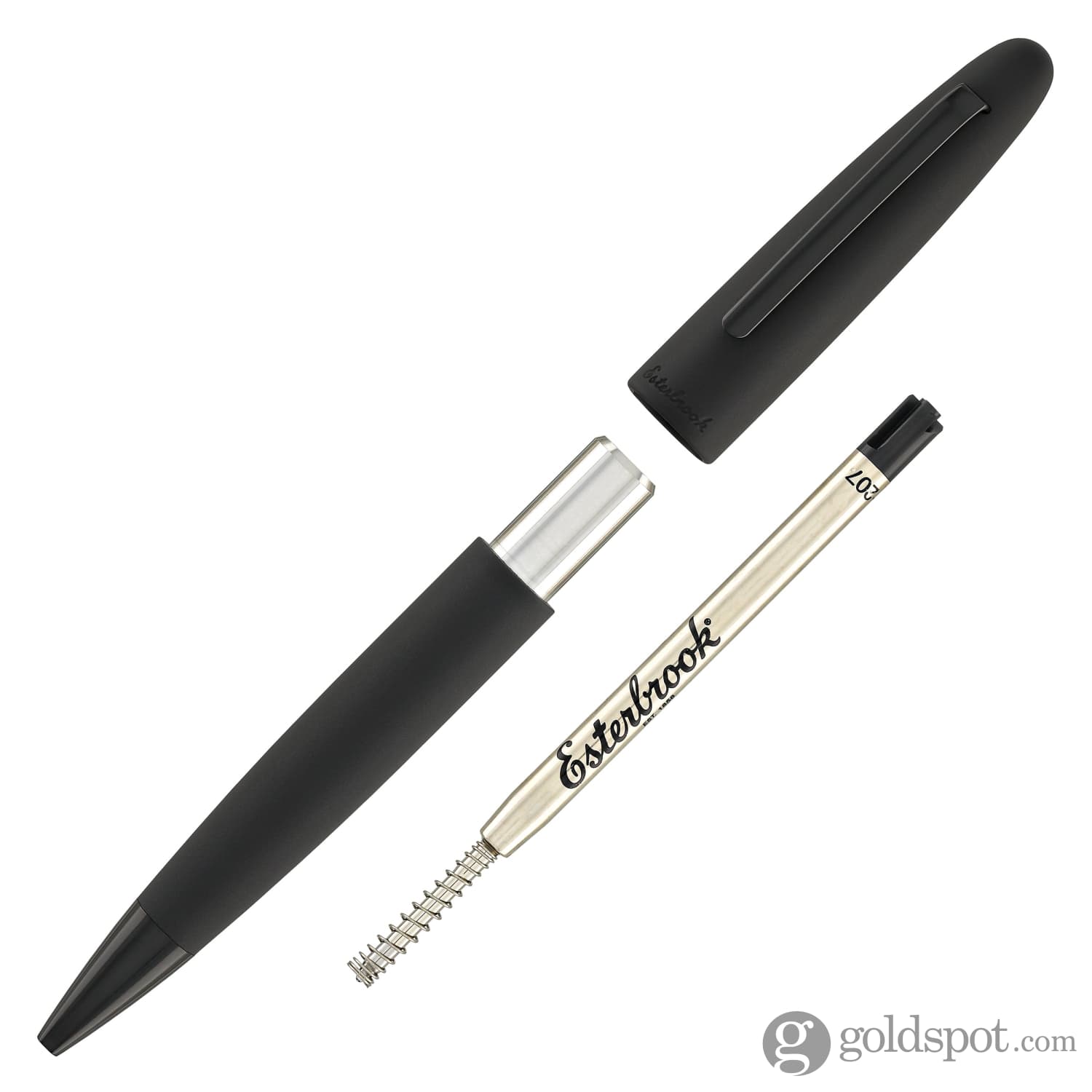 Esterbrook Estie Raven Black Trim Ballpoint Pen - Premium Writing Instrument for Office, Business & Gift Giving