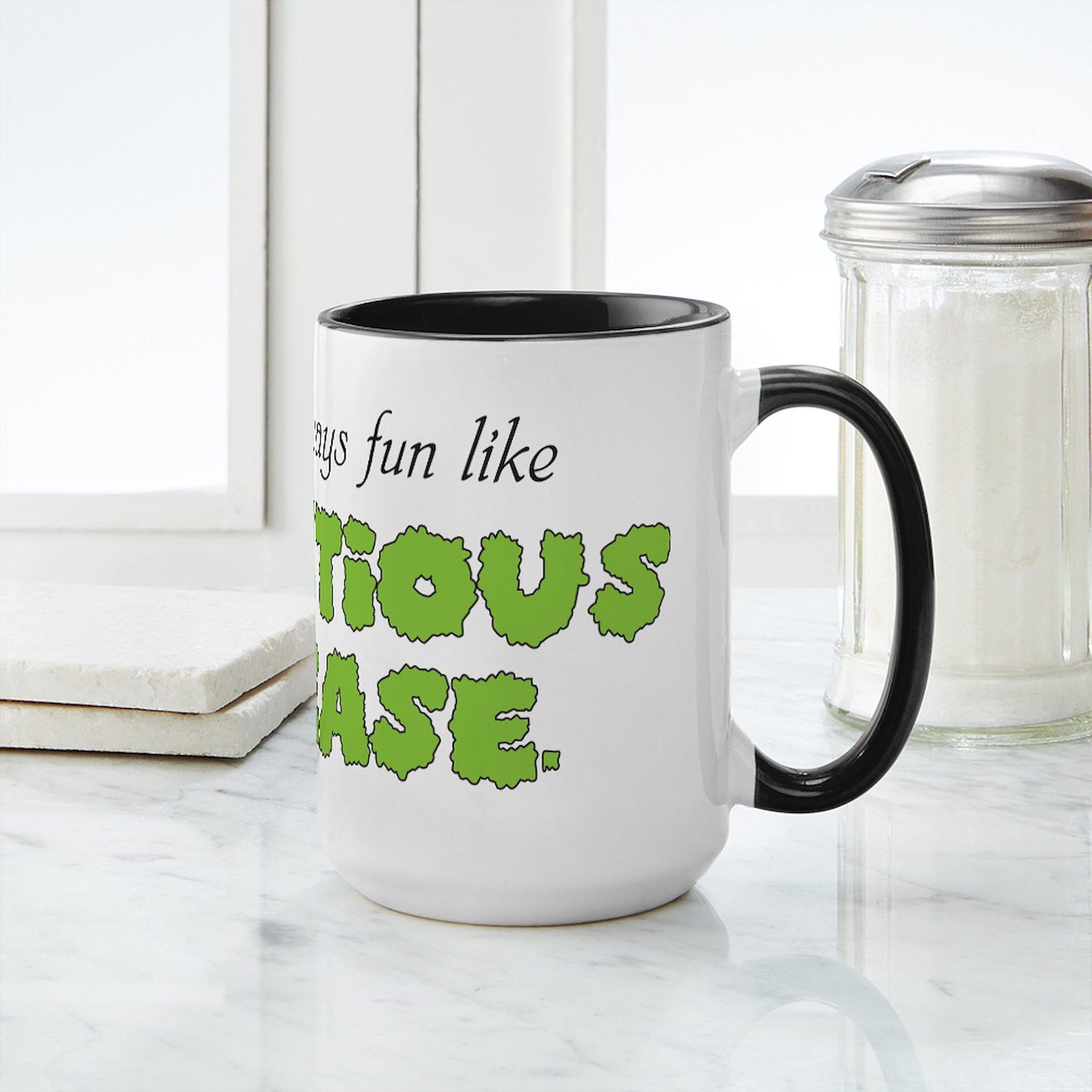 Personalized 15 oz (444 ml) Ceramic Coffee Mug - Custom Name or Text - Perfect for Office, Home & Gifts - CafePress ID Mugs