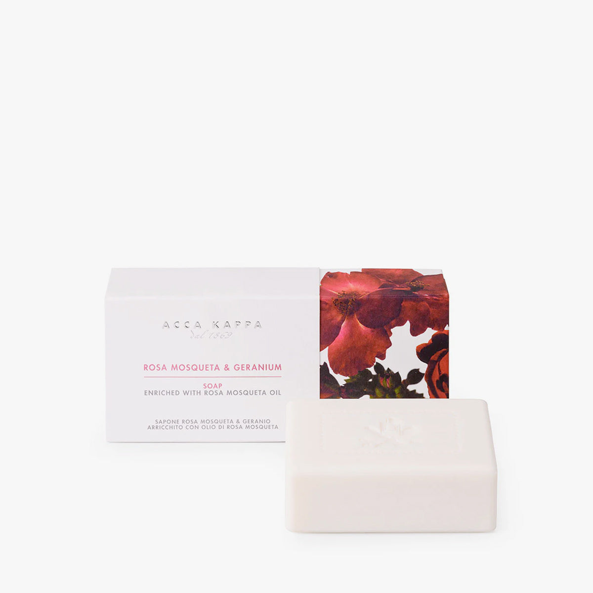 Organic Rosa Mosqueta & Geranium Soap for Glowing Skin - Natural Handmade Soap with Rosehip Oil & Essential Oils - Perfect for Dry Skin Care, Sensitive Skin & Daily Facial Cleansing