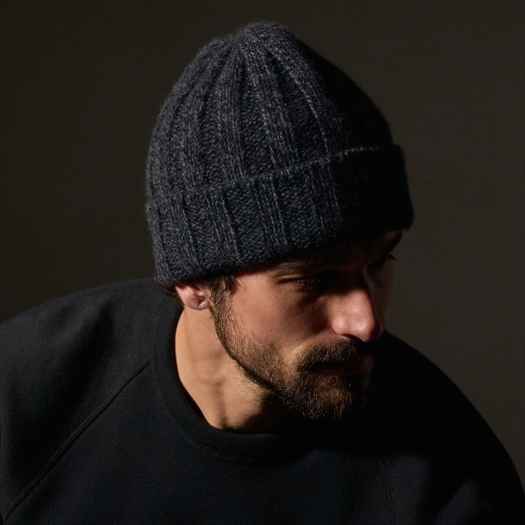 Soft Cashmere Marled Beanie - Charcoal Marl | Warm Winter Hat for Men & Women | Perfect for Skiing, Snowboarding & Outdoor Activities