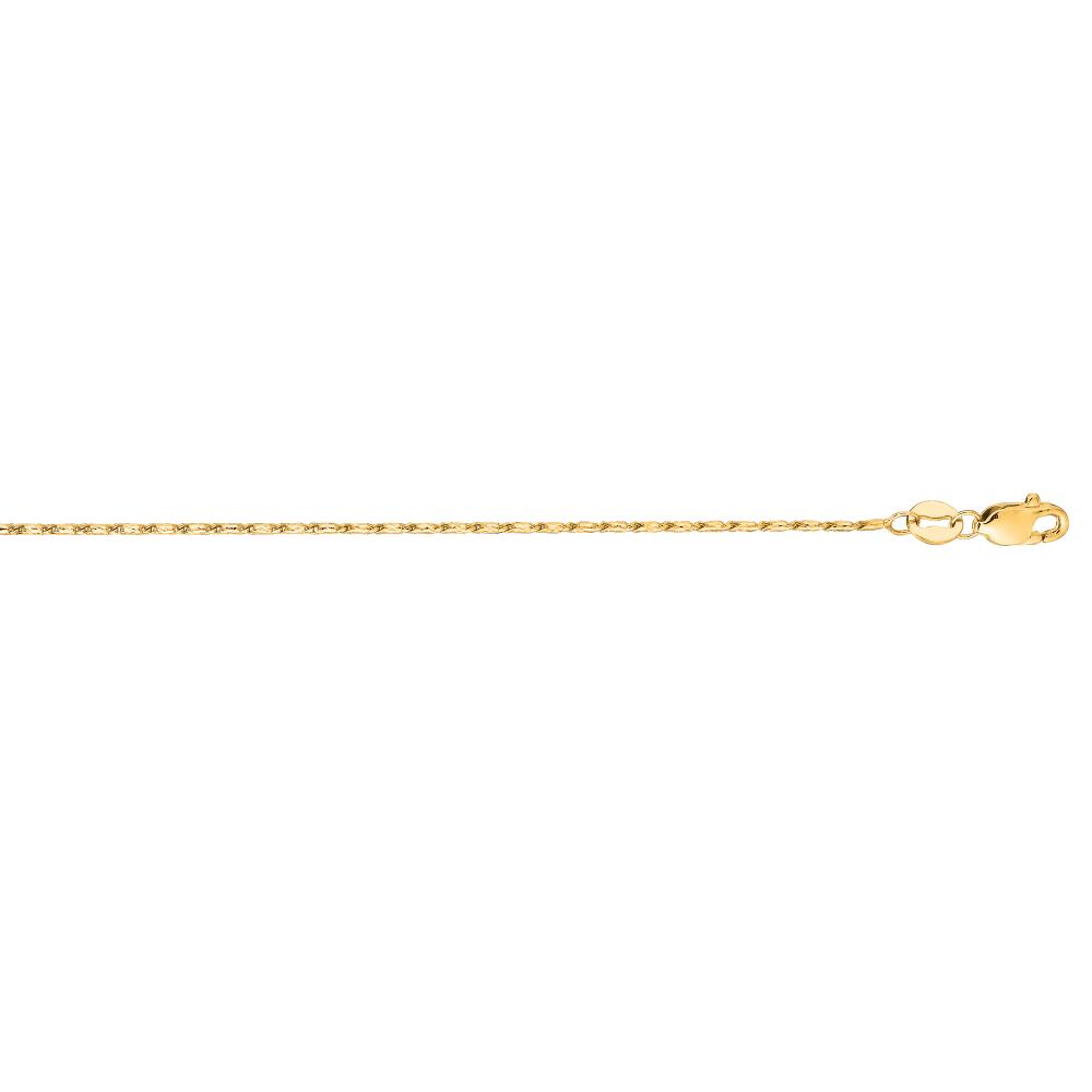 14K Gold 1mm Lumina Chain Necklace - Dainty Delicate Layering Jewelry for Women - Perfect for Everyday Wear, Gift Giving & Special Occasions
