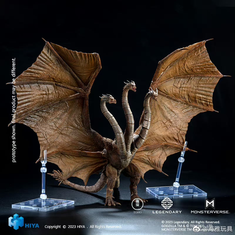 1/18 Scale HIYA 14-inch Godzilla vs King Ghidorah Action Figure - Highly Detailed King of the Monsters Collectible Toy for Display & Movie Scenes Reenactment