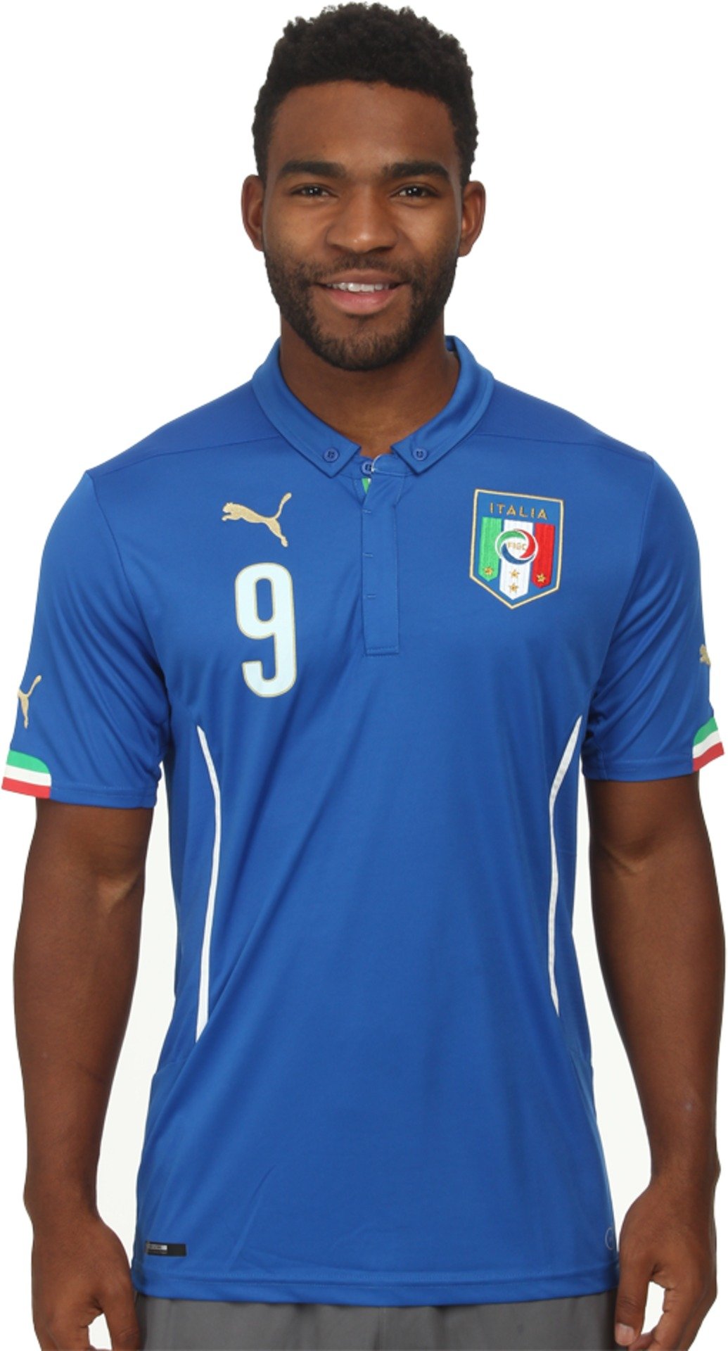 PUMA Italy Balotelli Home Soccer Jersey - Men's Blue Football Shirt Size S - Official Licensed Jersey for Fans & Players - Perfect for Matches, Training & Casual Wear