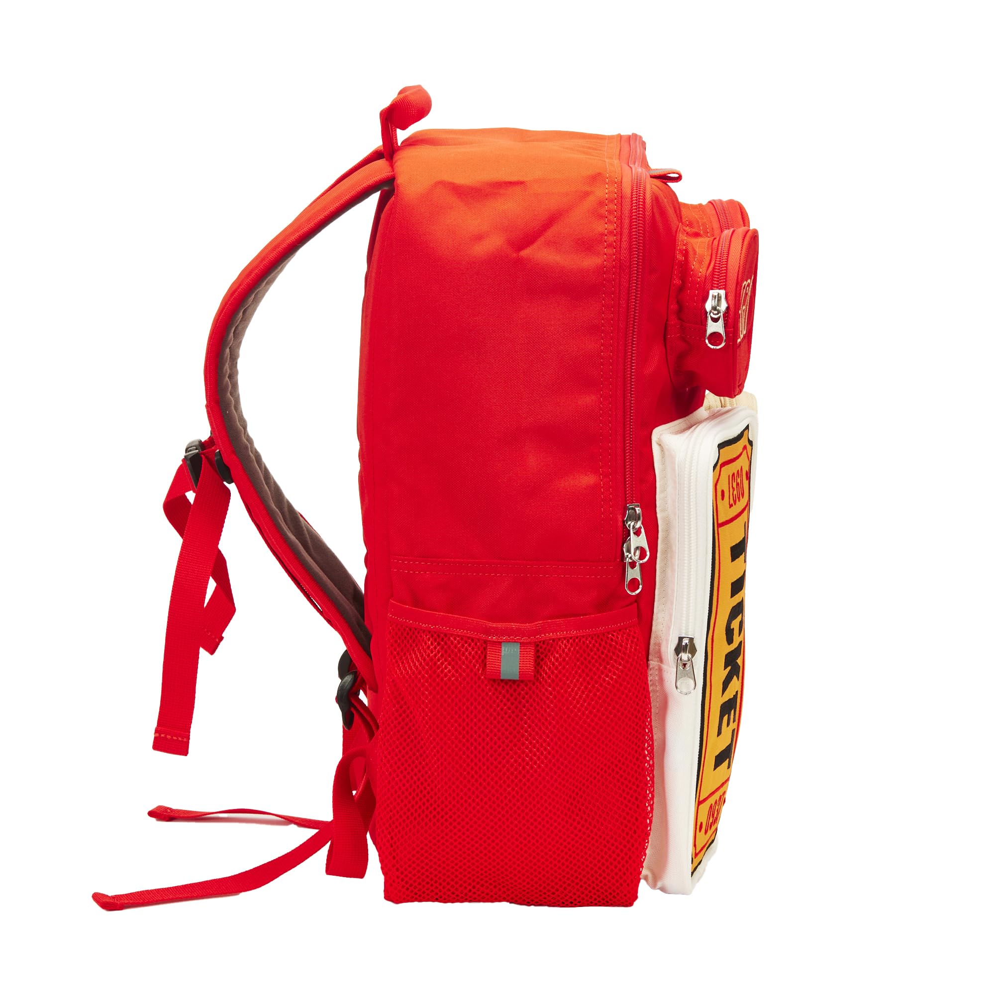LEGO® Brick Tile Backpack for Kids & Adults - Durable Red School Backpack with Customizable LEGO® Baseplate - Perfect for School, Travel & LEGO® Fans