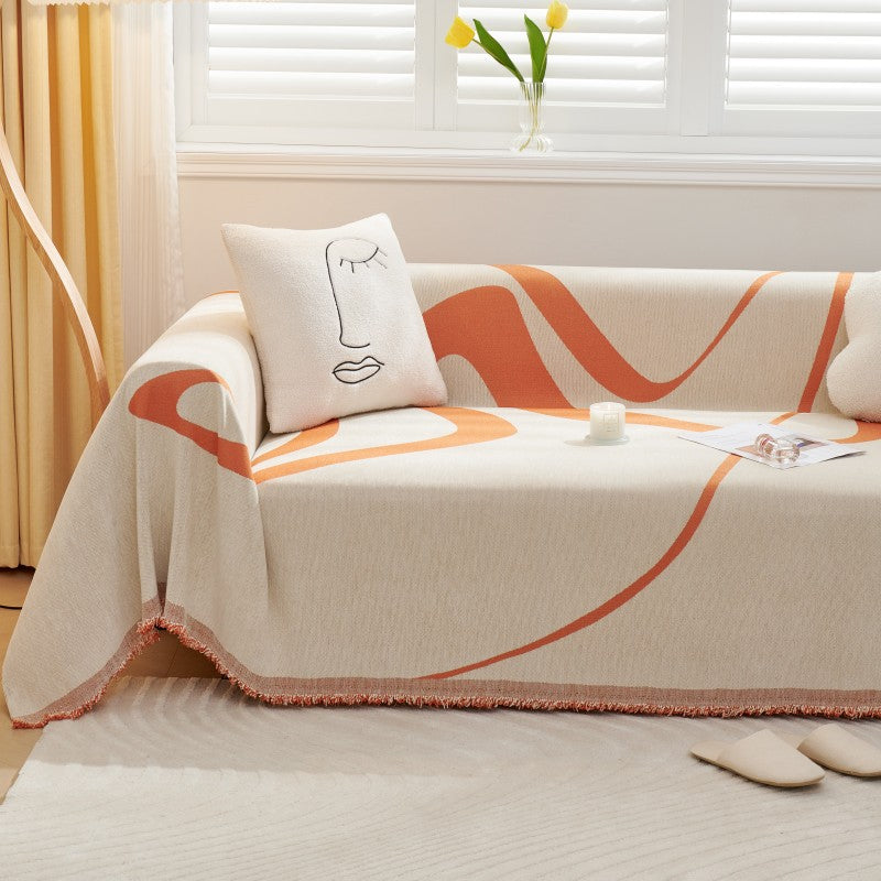 Francesca Geometric Pet-Friendly Sofa Cover - Stylish & Durable Furniture Protector for Dogs & Cats - Perfect for Living Room, Bedroom, or Home Office