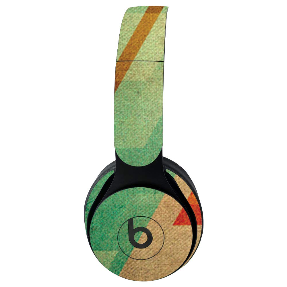 MightySkins Vinyl Decal Wrap Cover for Beats Solo Pro Wireless Headphones - Abstract Wood Design | Protective, Durable, Customizable Skin | Easy to Apply & Remove | Made in USA | Perfect for Travel, Workouts & Personalization