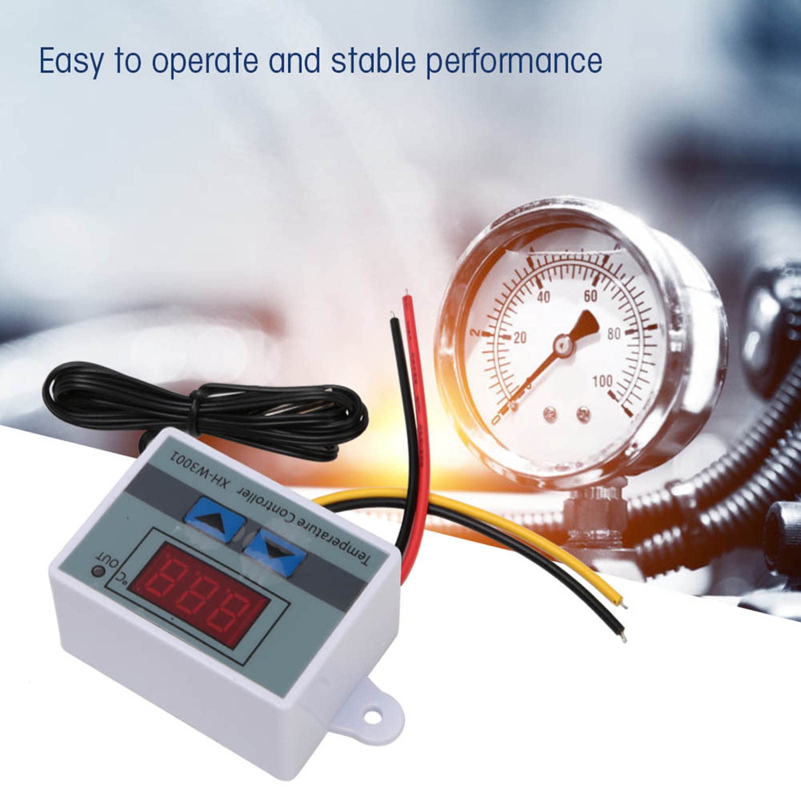 Digital Temperature Controller 110-220V 1500W - Precise Thermostat for Homebrew, Aquarium, Reptile Enclosure & Greenhouse Climate Control