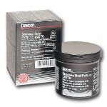 Devcon 1 lb. Stainless Steel Putty Metal Repair Epoxy - High Strength Adhesive for Metal, Ceramic & Plastic Fixes - Perfect for Plumbing, Automotive & Household Repairs
