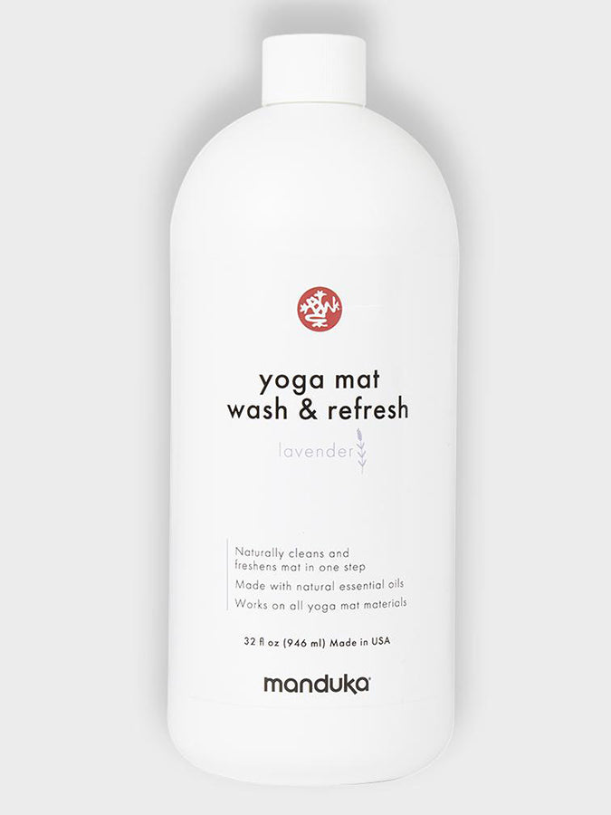 Manduka Yoga Mat Cleaner & Refresher - 32oz (946ml) - Eco-Friendly Yoga Mat Spray for Deep Cleaning & Odor Removal - Perfect for Home, Studio & Travel Use