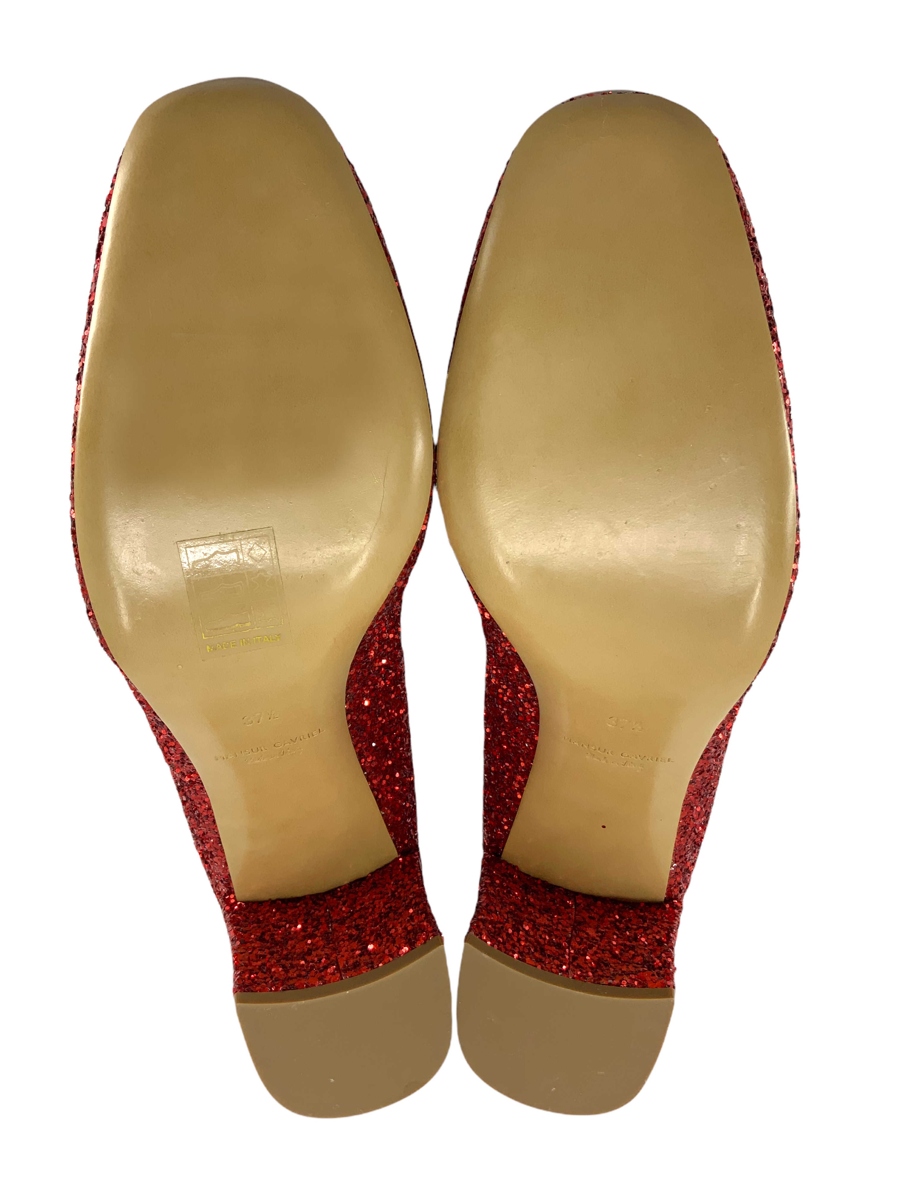 Mansur Gavriel Glitter Heel Pumps Women's Size 7.5 | Elegant Party Shoes for Weddings, Evening Events & Special Occasions