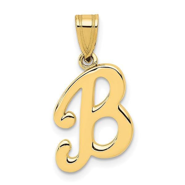 14K Solid Yellow Gold Dainty Letter B Initial Name Monogram Necklace - Personalized Jewelry Gift for Women, Perfect for Birthdays, Anniversaries & Everyday Elegance