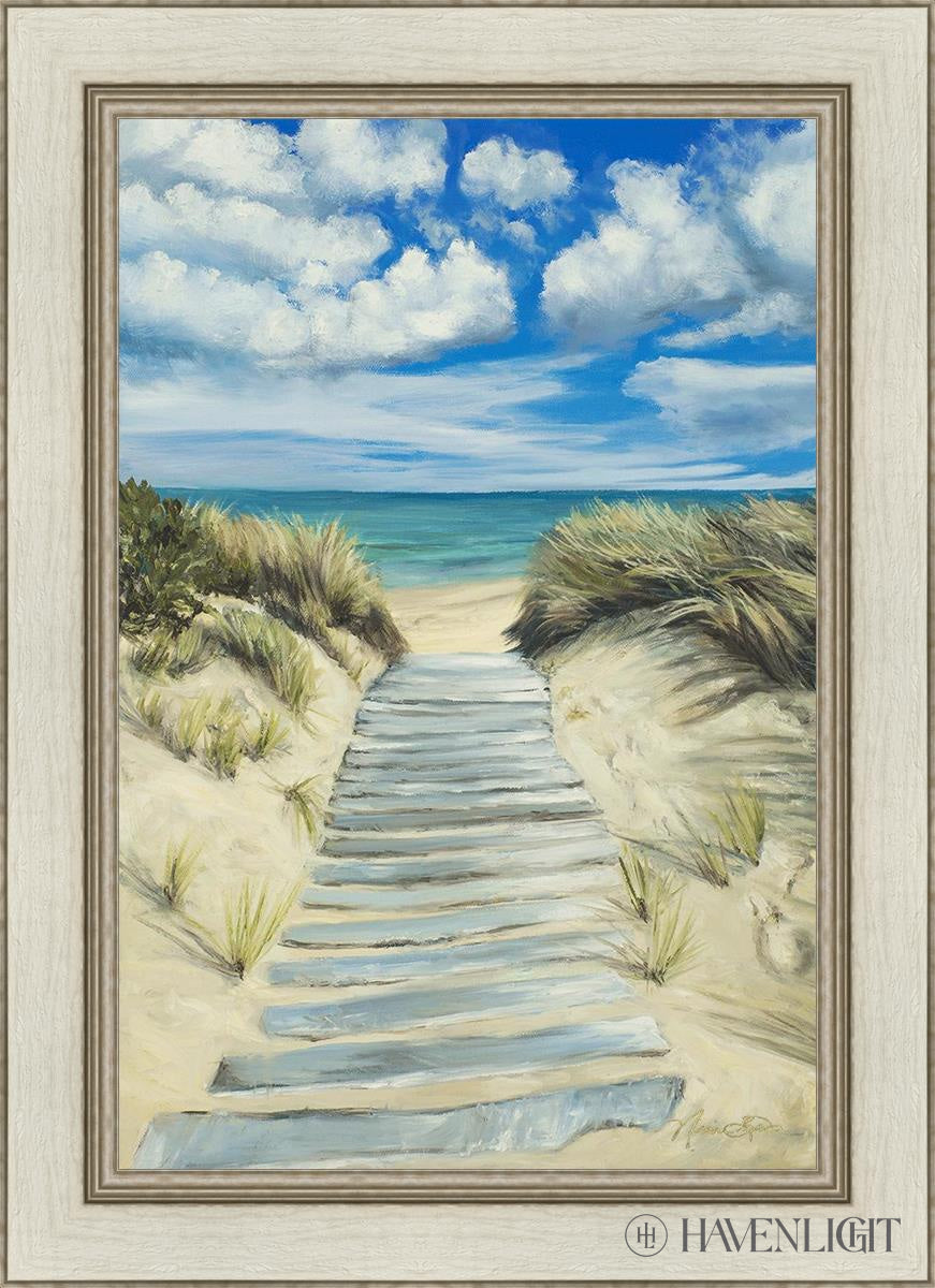 Seaside Decor - Handcrafted Broken Path Mosaic Art Piece for Home & Garden Wall Decor | Perfect for Beach House, Coastal Living Room, or Outdoor Patio