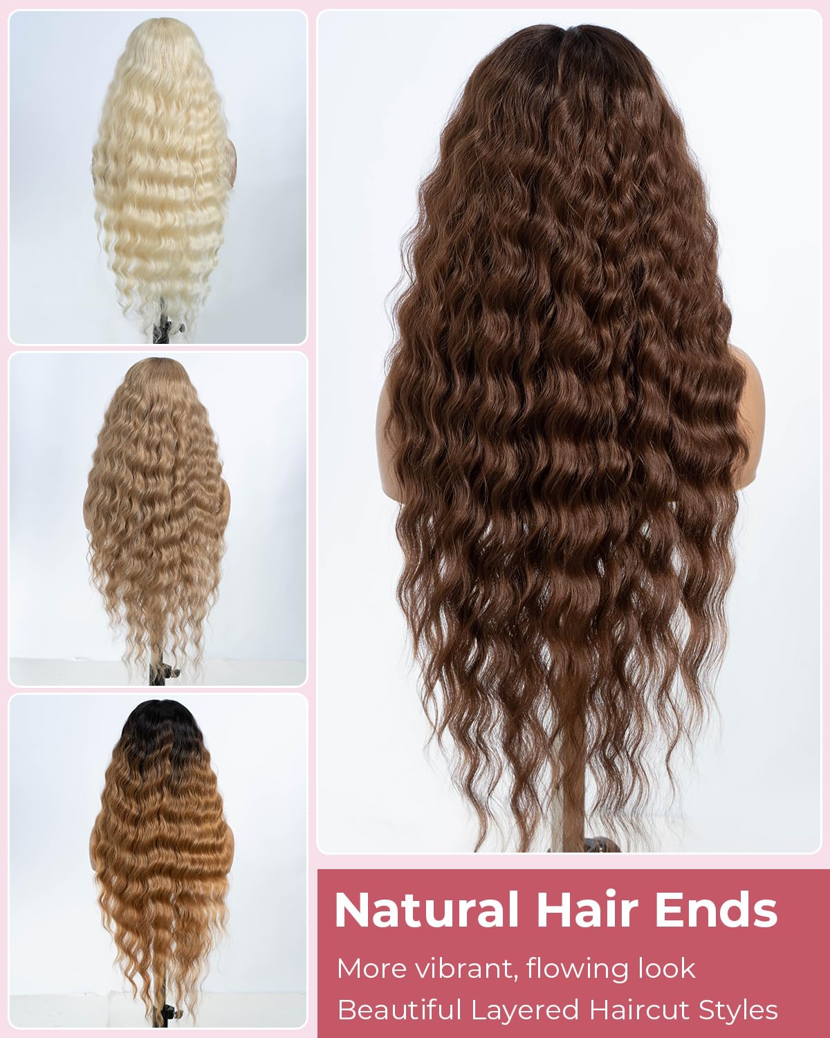 Style Icon 30-Inch Long Curly Wavy Synthetic Lace Front Wig with Baby Hair - Heat Resistant Fiber for Women (RT6/30) | Perfect for Cosplay, Daily Wear & Special Occasions