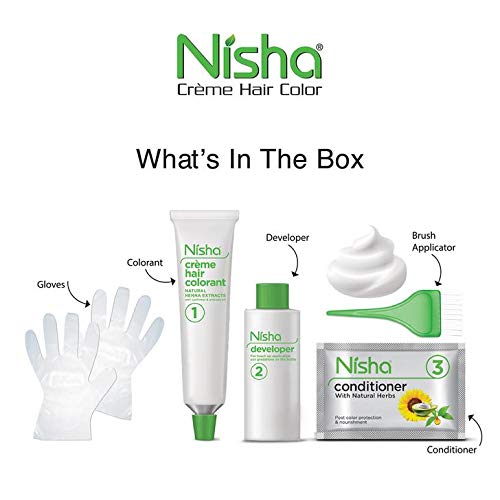Nisha Creme Hair Color Combo Pack - Honey Blonde & Flame Red - Rich, Bright, Long-Lasting Shine Hair Dye (60g + 90ml + 18ml Conditioner) for Vibrant At-Home Hair Coloring & Salon-Quality Results