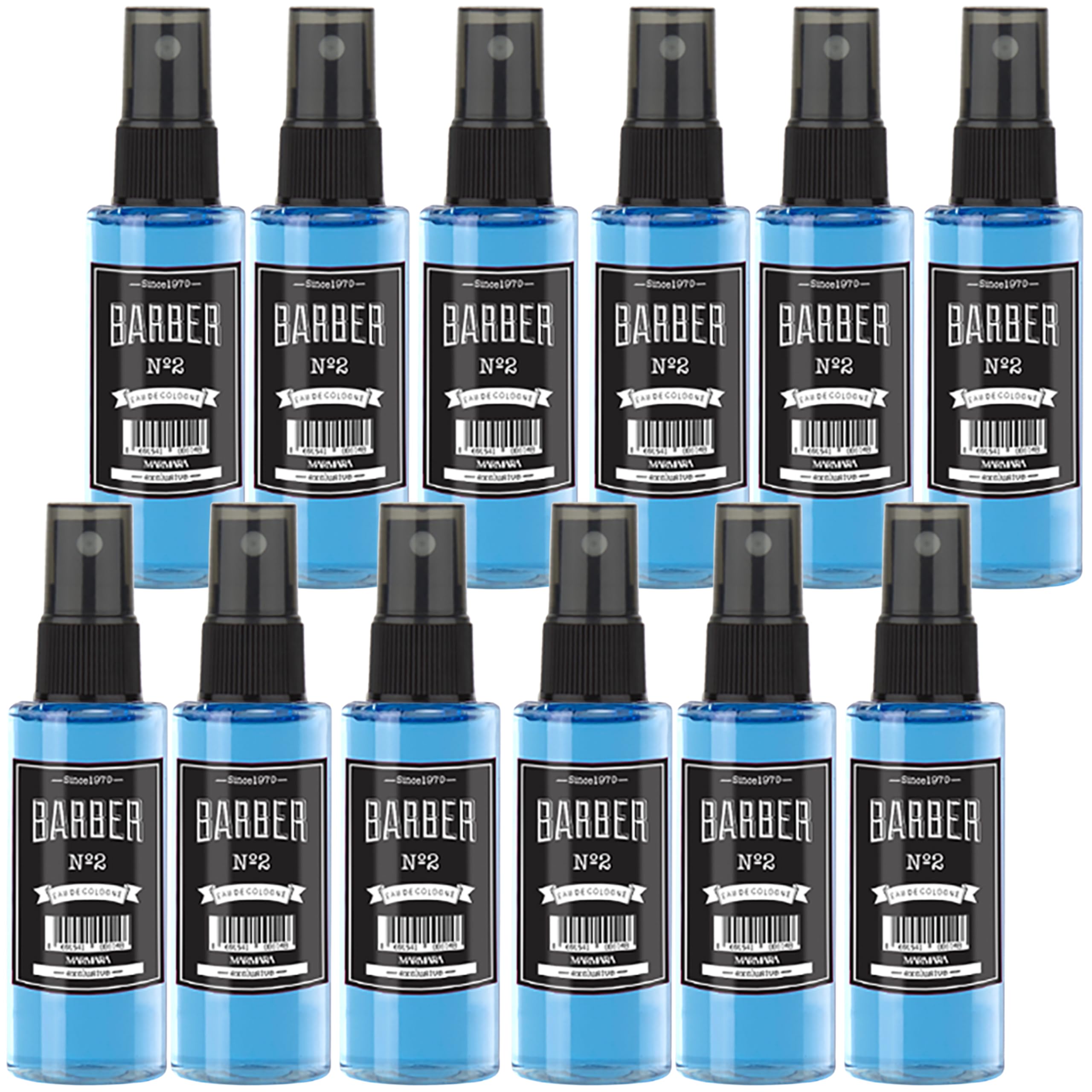 Marmara Barber Cologne No.2 - Premium Traditional Cologne for Barbers & Shaving Enthusiasts (50ml x 12 Bottles) | Perfect for Barber Shops, Grooming Gifts & Men's Skincare Routine