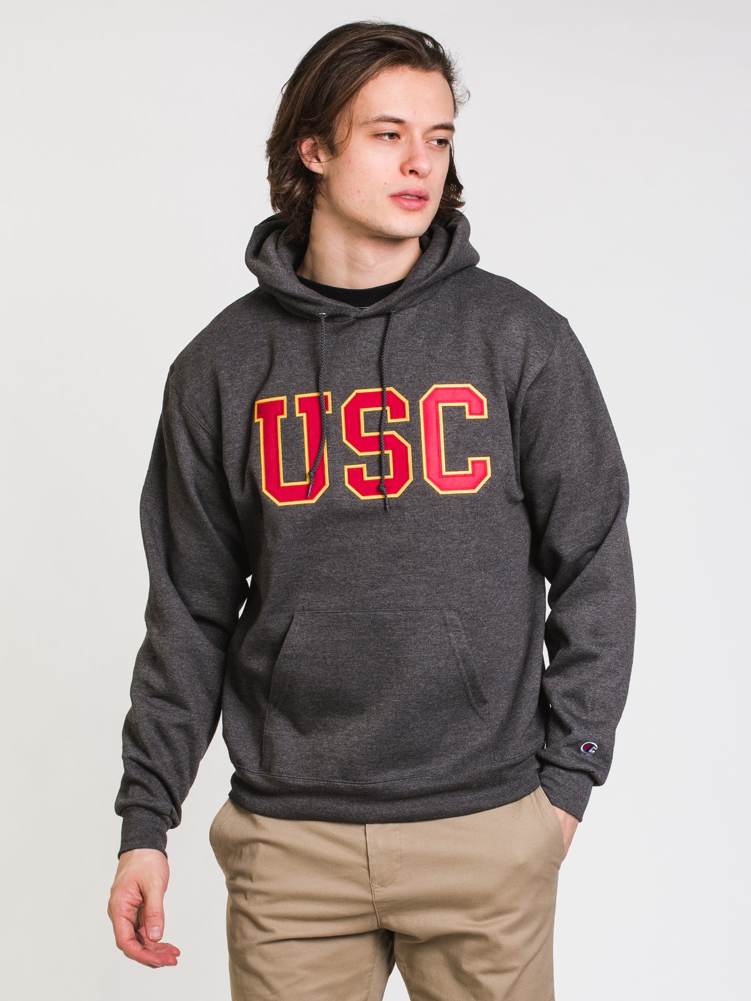 Champion Eco Powerblend USC University Hoodie - Men's & Women's Pullover Sweatshirt - Clearance Sale - Perfect for College, Casual Wear & Gameday Outfits