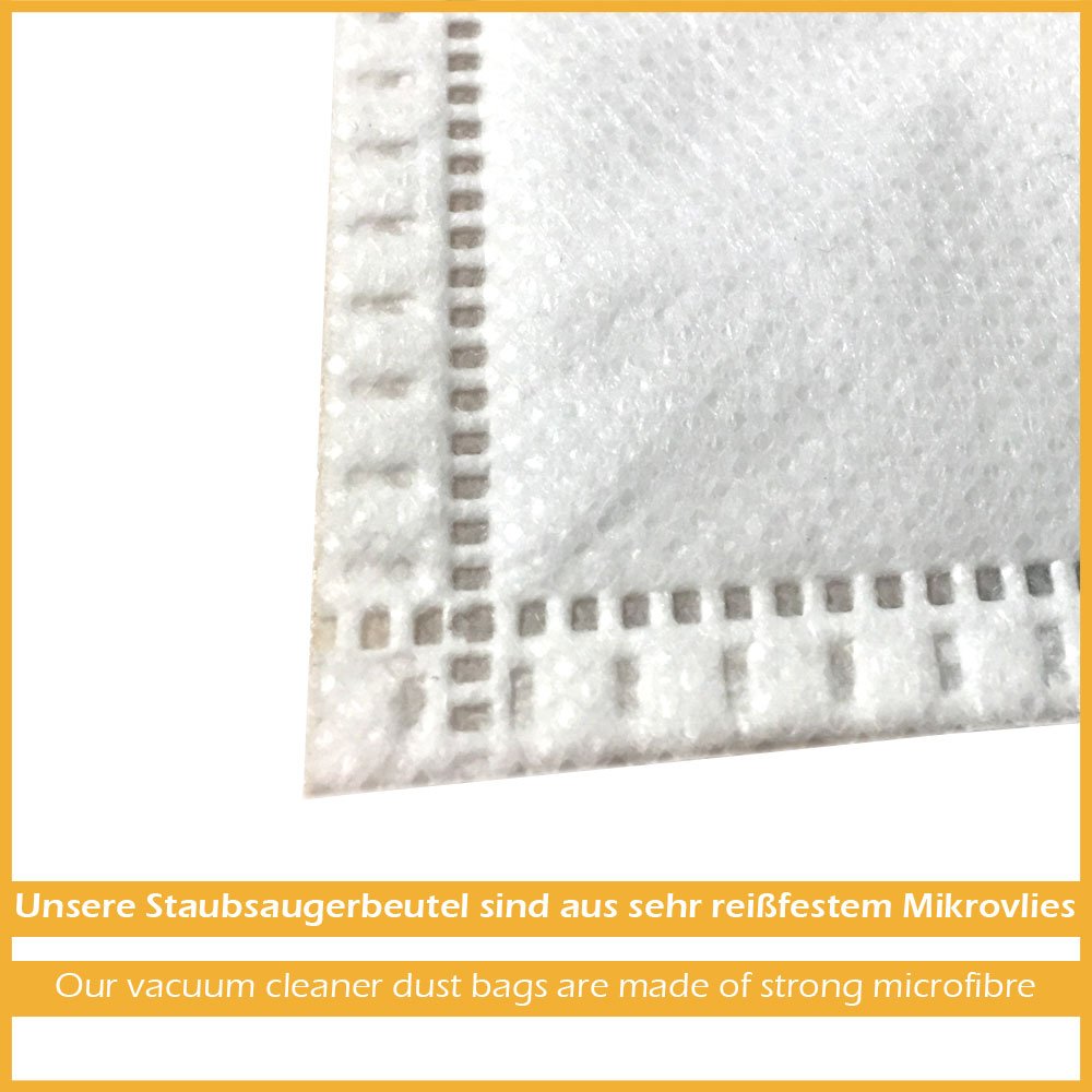 Original: 10 Vacuum Cleaner Bags for Moulinex Models 00.101.584, 00.106.412, 00.106.413, 00.940.002, 1250 Power Clean, 1350 Power Clean - Compatible Replacement Dust Bags for Powerful Home Cleaning