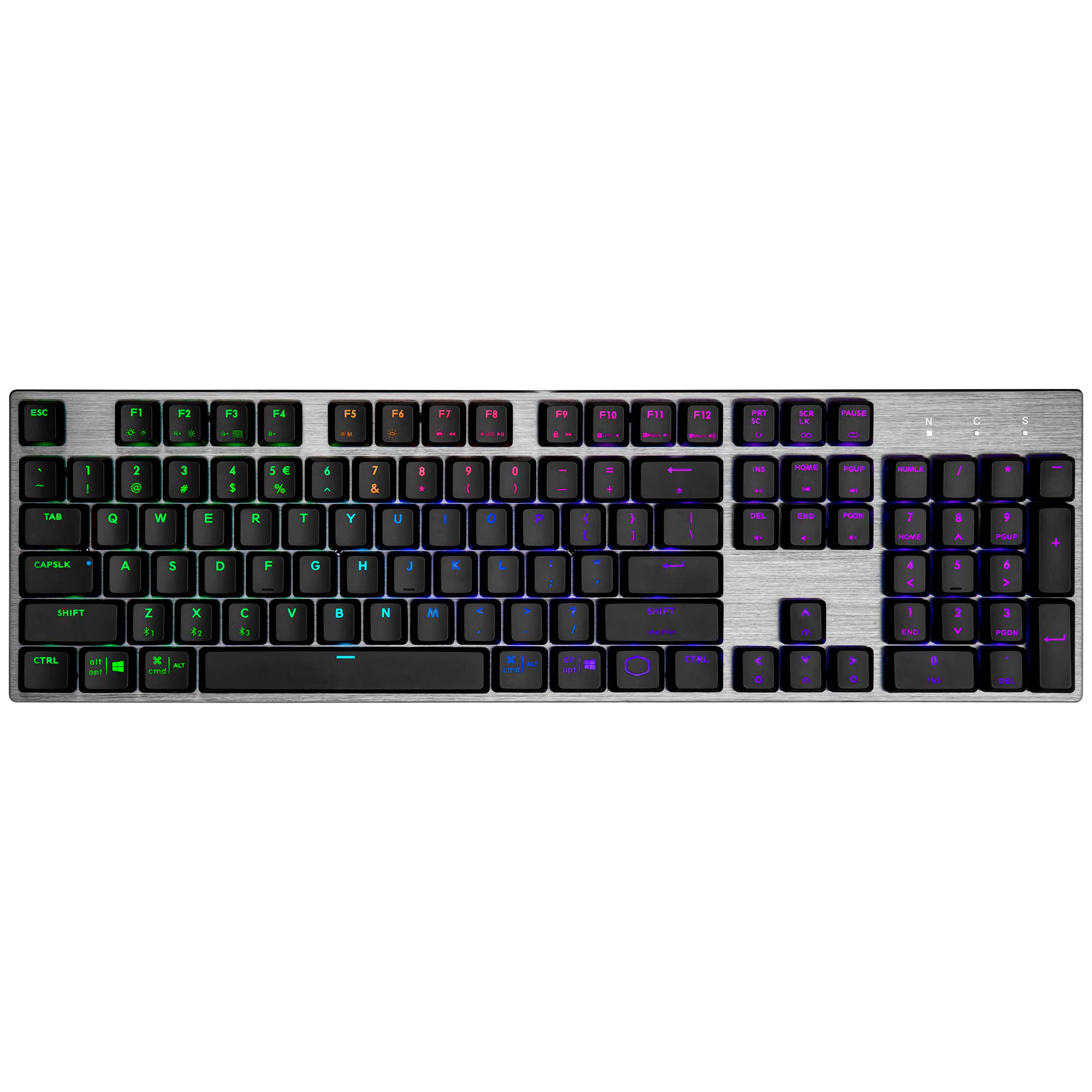 Cooler Master SK653 Hybrid Wireless Mechanical Gaming Keyboard - US Layout - RGB Backlit, Bluetooth & Wired Connectivity for PC, Mac, PS5, Xbox Gaming & Office Work