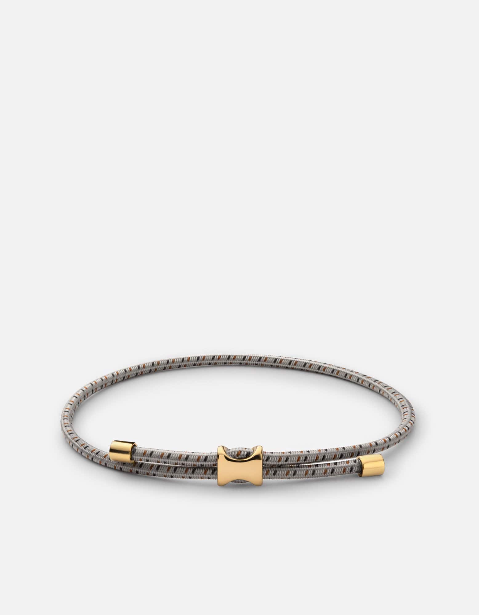 Orson Pull Bungee Rope Bracelet - Gold Vermeil Adjustable Stretch Bracelet for Men & Women - Perfect for Outdoor Activities, Workouts, and Everyday Wear