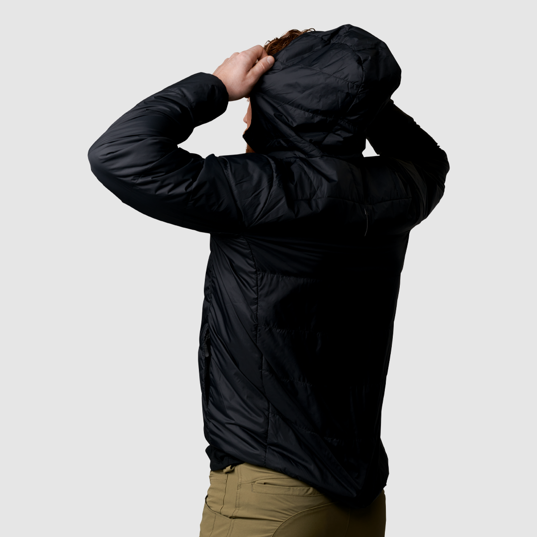 Men's Lightweight Tundra Jacket - Waterproof Windproof Winter Coat for Outdoor Hiking & Camping (Black) - Perfect for Cold Weather Adventures