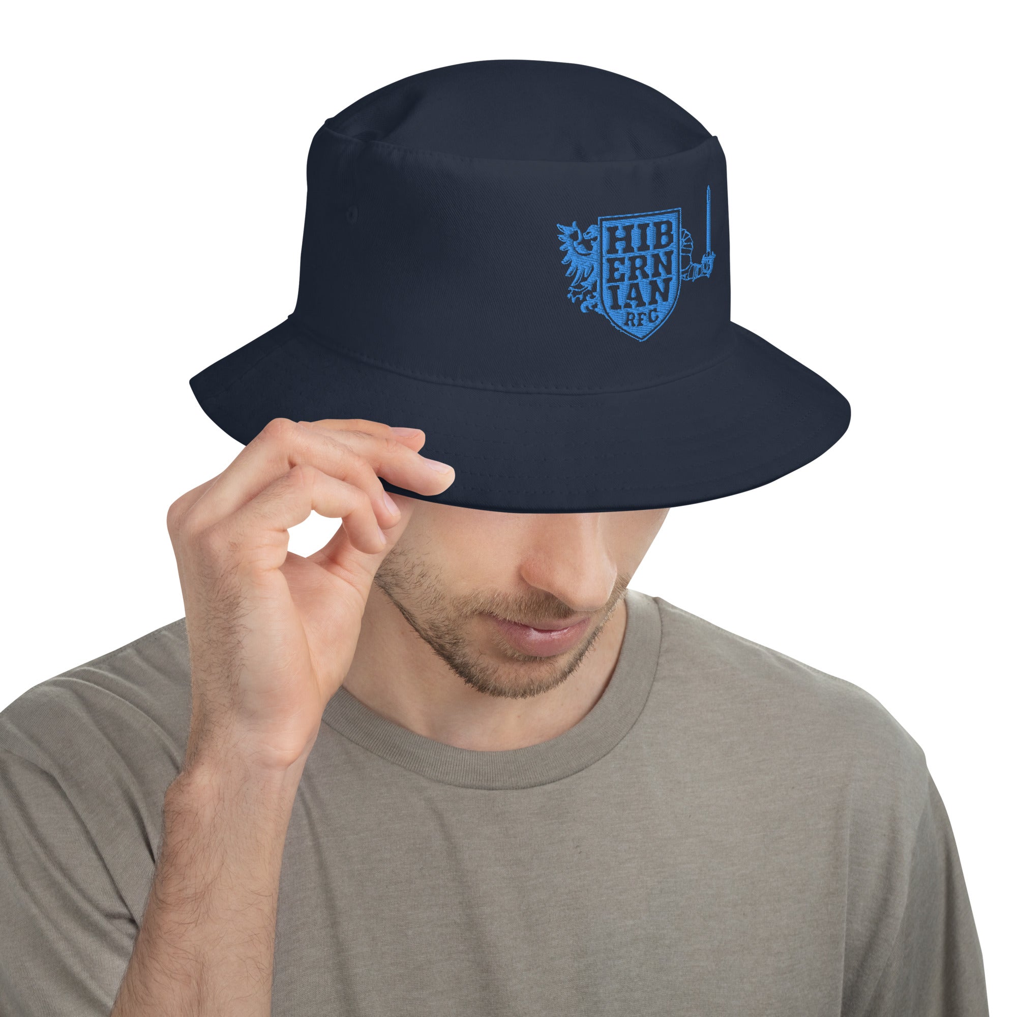 Hibernian RFC Inverted Shield Bucket Hat - Adjustable Cotton Baseball Cap for Soccer Fans - Perfect for Match Days, Outdoor Sports & Casual Wear