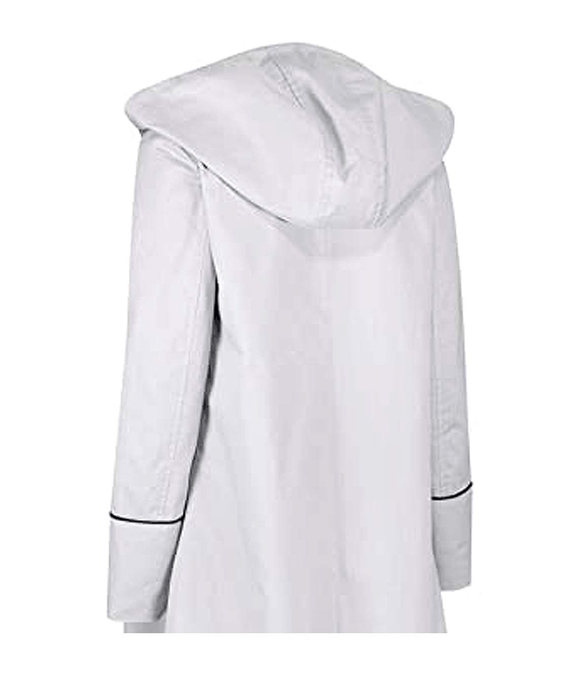 ABz Leathers Women's Long Coat - Fitted Whitish Grey Trench Coat | Premium Outerwear for Fall & Winter | Perfect for Office, Date Night & Formal Occasions