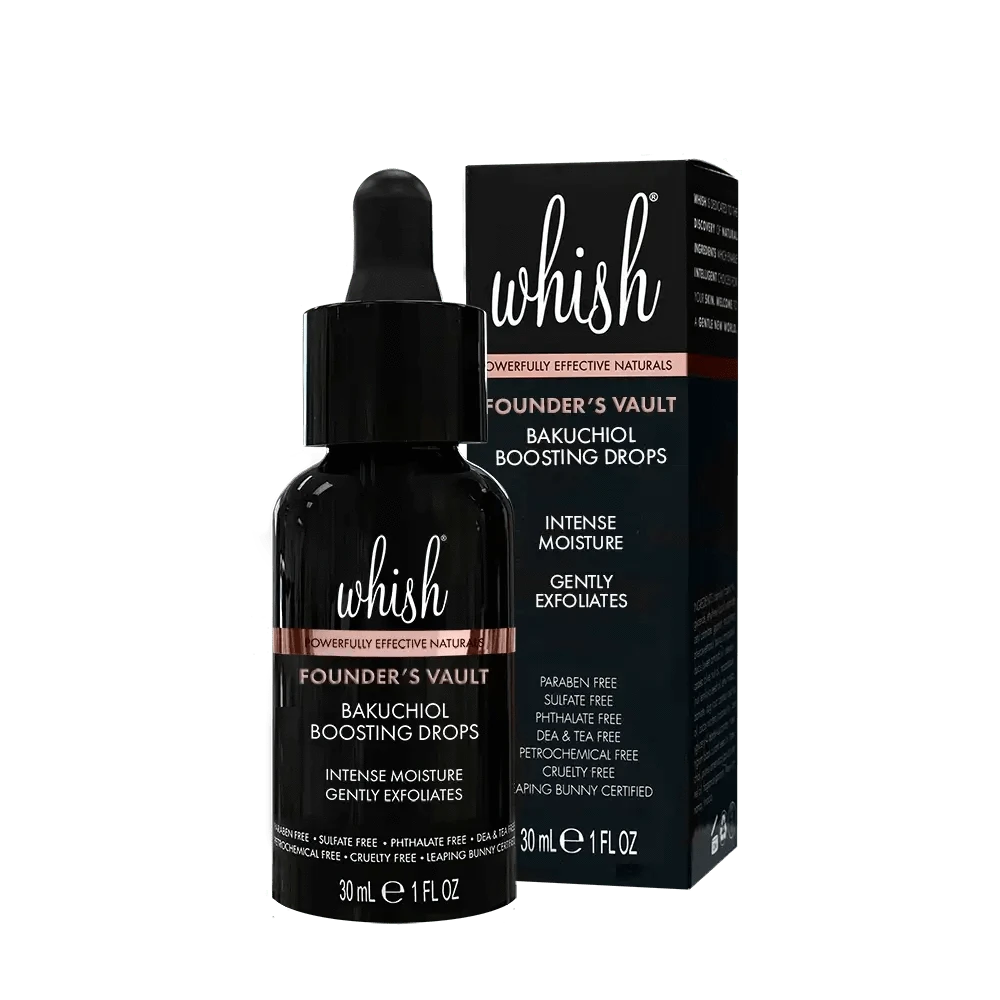 Founder's Vault Bakuchiol Serum for Face - Natural Retinol Alternative Skincare - Anti-Aging & Hydrating Facial Drops for Glowing Skin - Perfect for Night Routine & Sensitive Skin Care