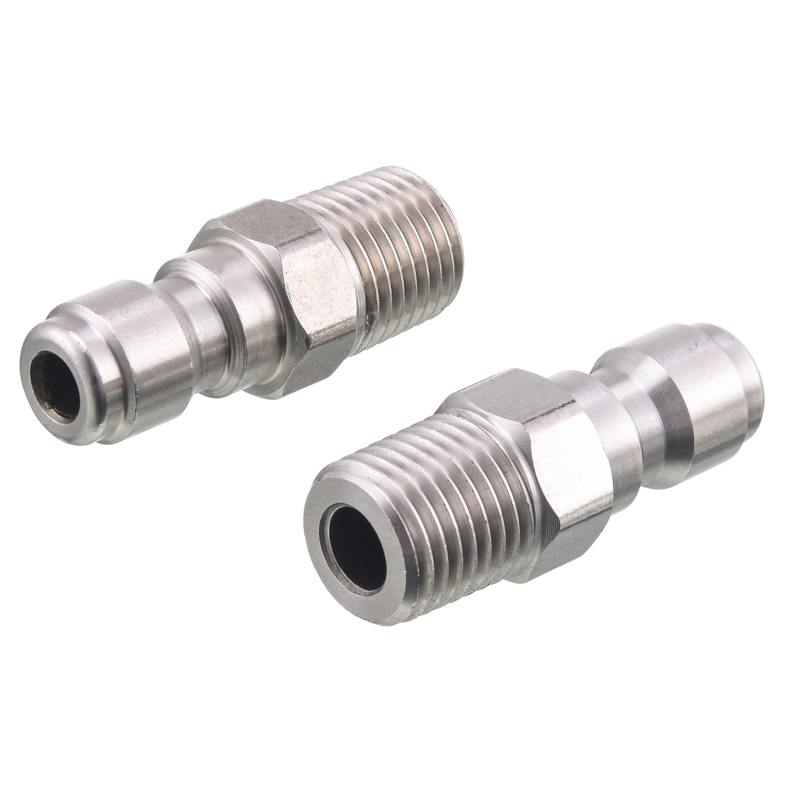 RIDGE WASHER 1/4 Inch Quick Connect to NPT Pressure Washer Couplers - High Flow Quick Disconnect Fittings for Power Washer, Garden Hose & Water Sprayer - Perfect for Car Washing, Deck Cleaning & Outdoor Use
