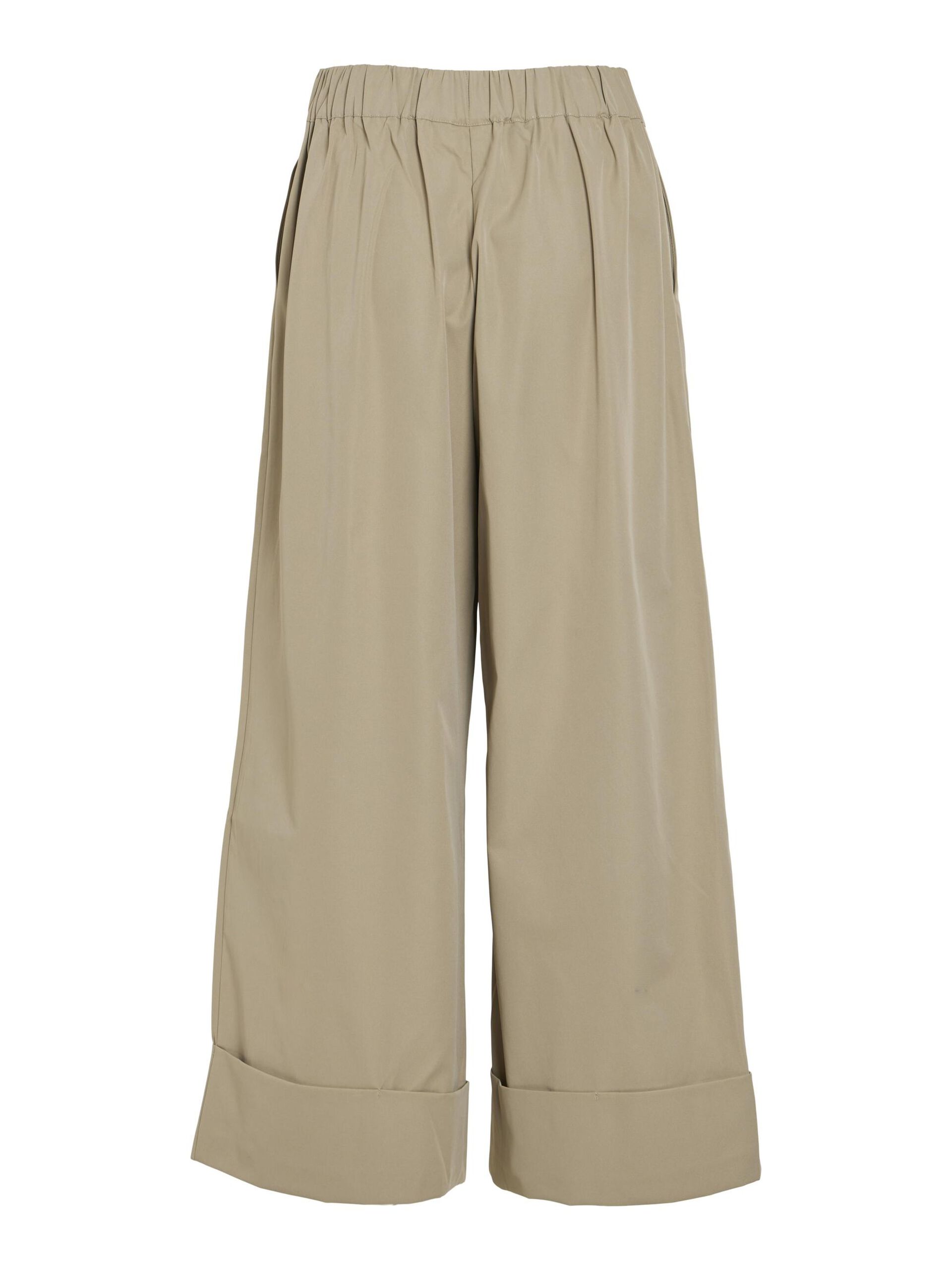 Ida 7/8 Fold Up Pants for Women - Lightweight Feather Gray Travel & Yoga Pants - Perfect for Outdoor Activities, Workout & Lounge Wear