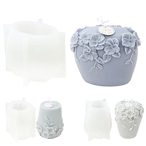 Rattan Flower Cup Candle Mold-C