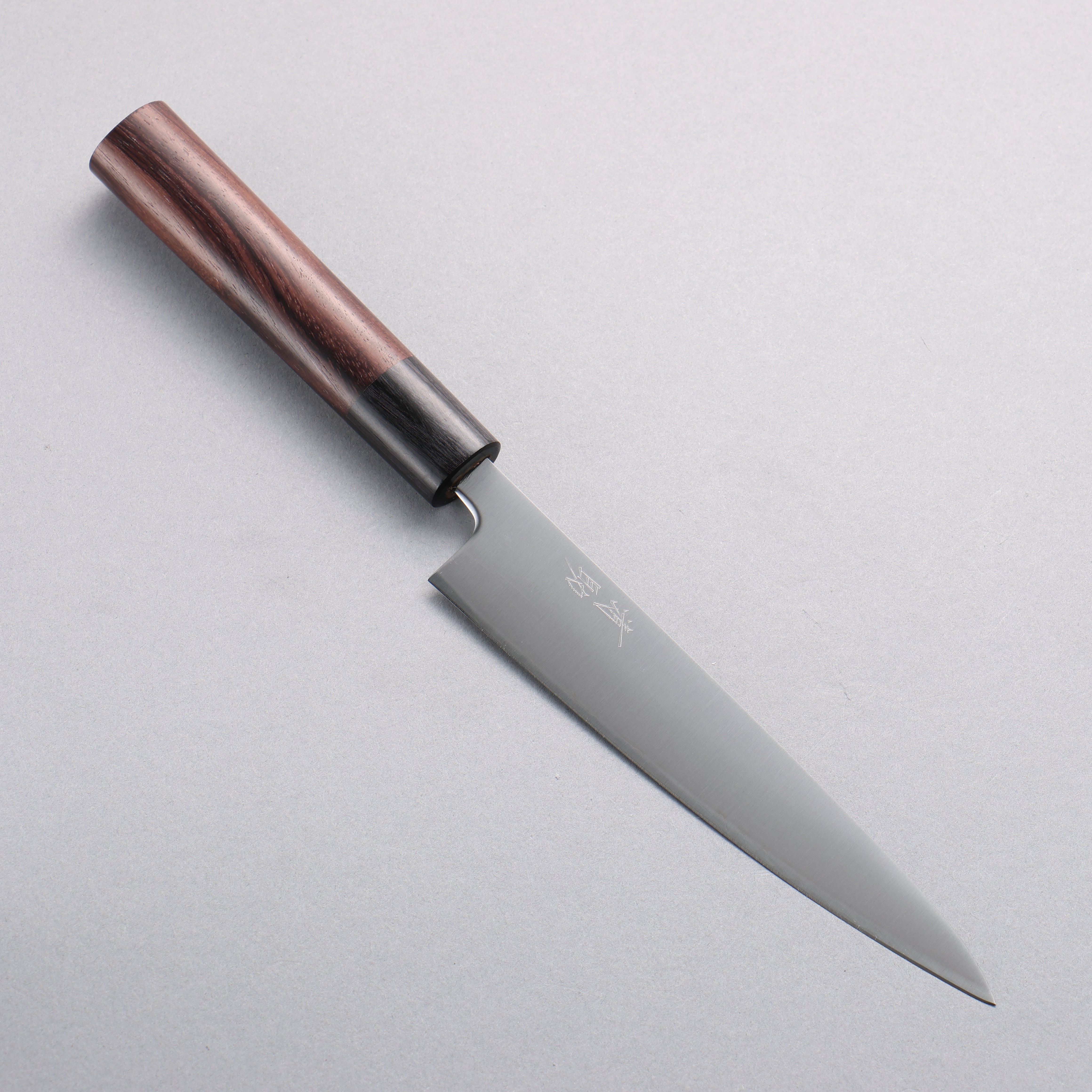 Seisuke Blue Super Migaki Polish Finish 150mm Petty Utility Knife with Rosewood Handle & Black Pakka Wood Ferrule - Perfect for Precision Slicing, Peeling, and Small Kitchen Tasks