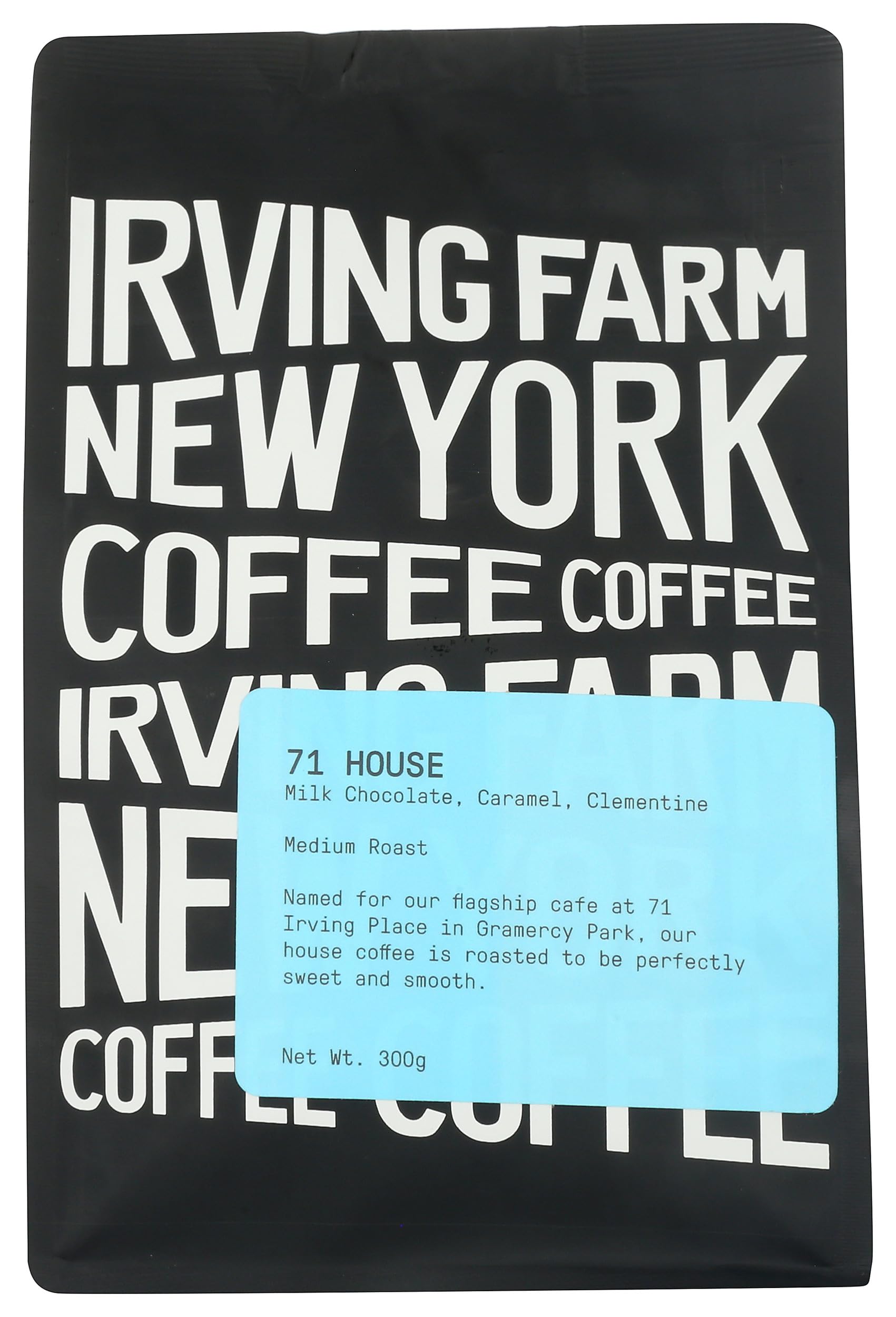 Irving Farm Blend Coffee 71 - Premium Whole Bean Coffee, 300g (10.6oz) - Medium Roast for Rich Flavor - Perfect for Home Brewing, Office Use & Gifts