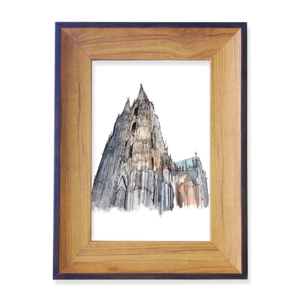 DIYthinker Cologne Cathedral Germany Photo Frame - Vintage Exhibition Art Display for Desktop, Home & Office Decor - Perfect for Gifts, Wall Art, and Collectibles