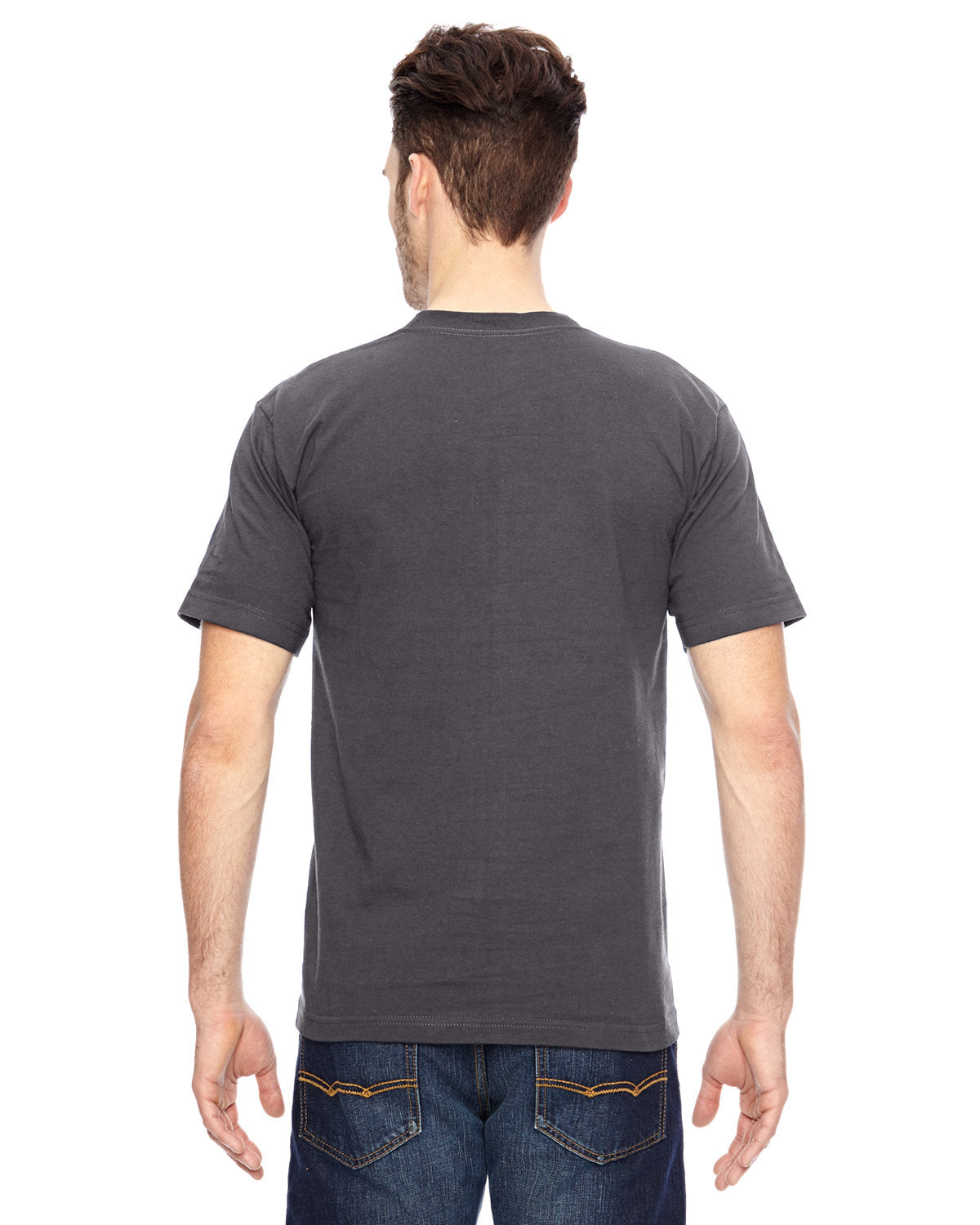 Bayside BA7100 Men's 6.1 oz 100% Cotton Pocket T-Shirt - Soft Comfortable Crew Neck Tee for Casual Wear, Work & Everyday Outfits