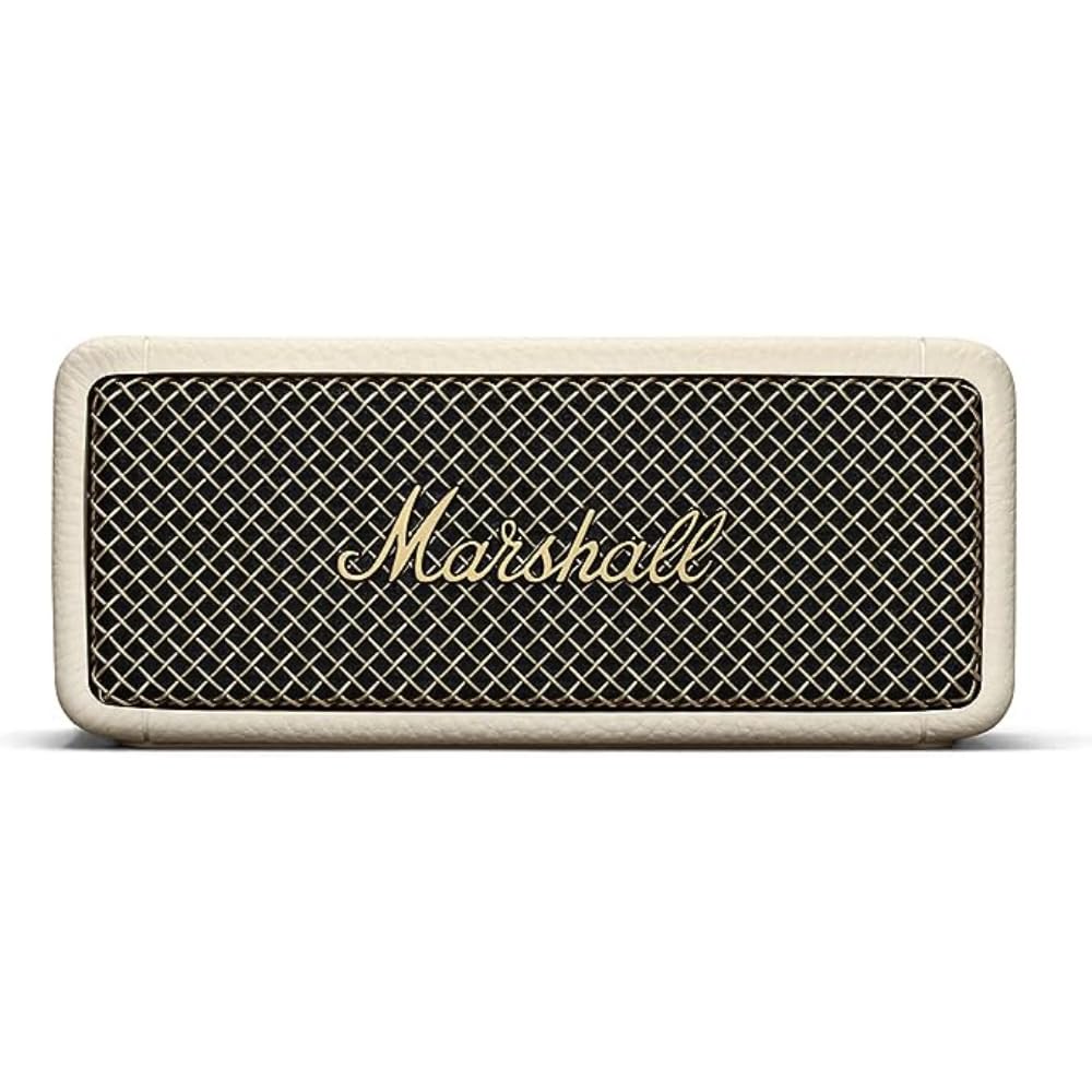 Marshall Emberton II Portable Bluetooth Speaker - Wireless Waterproof Speaker with 20+ Hours Playtime, IPX7 Rating, Compact Travel Speaker for Outdoor, Beach, Camping & Home Use (Cream)