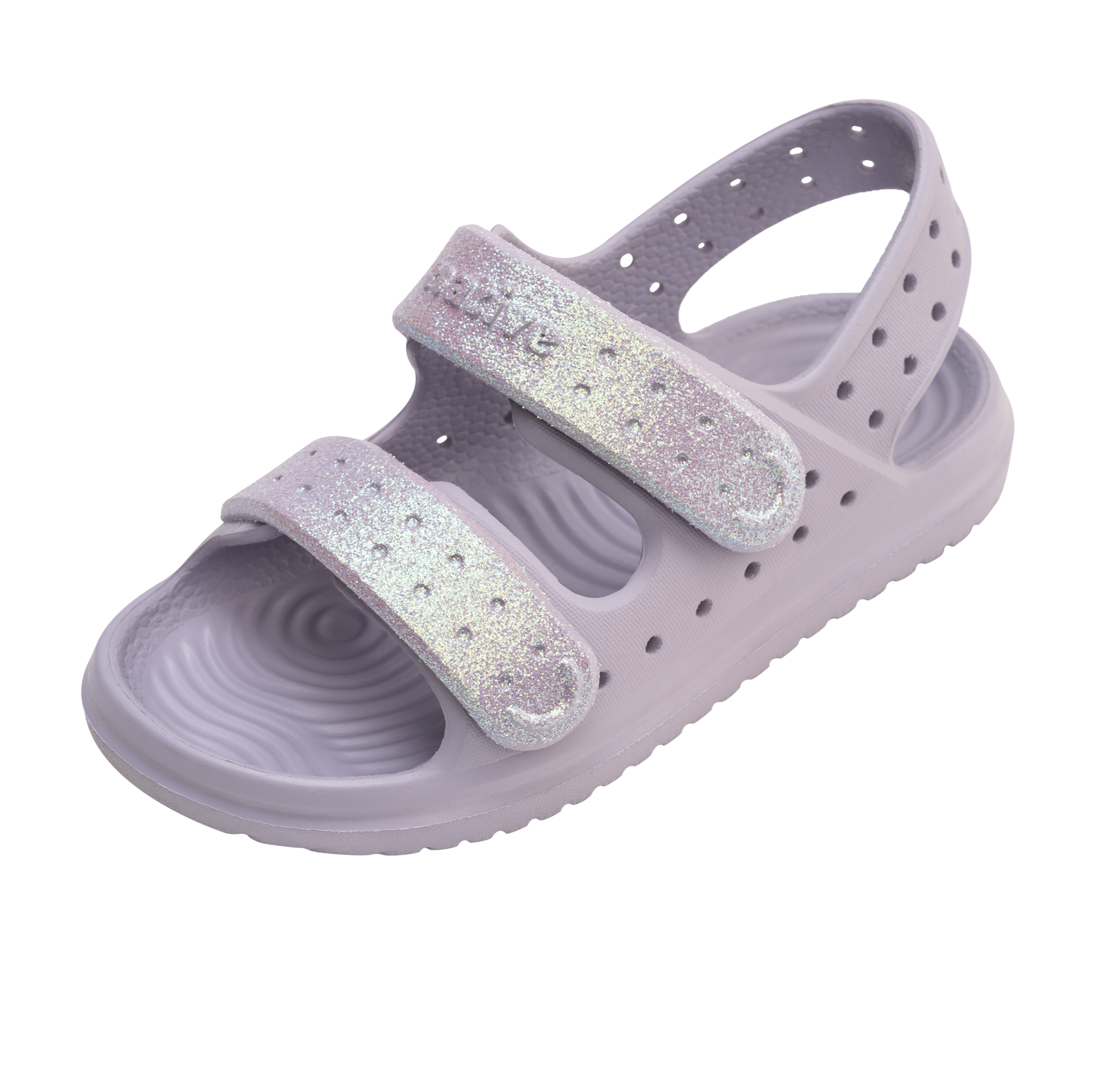 Native Shoes Future Purple Kids' Chase Bio Bling Sandals - Lightweight Comfortable Waterproof Sandals for Beach, Pool & Summer Outdoor Play