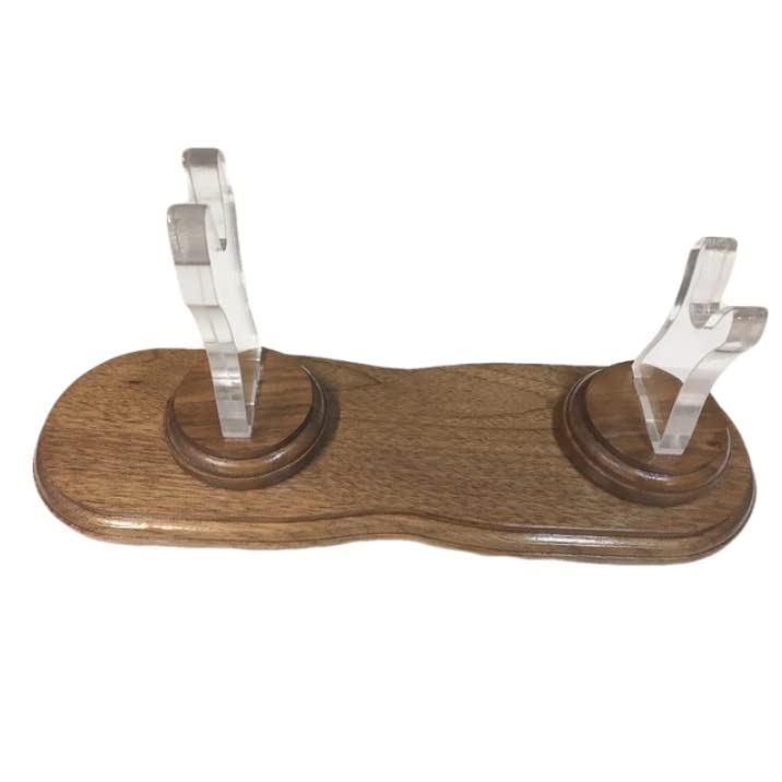 Premium Adjustable Pistol Display Stand - Cherry Wood & Flintlock Design | Perfect for Gun Collections, Home Decor, and Firearm Enthusiasts